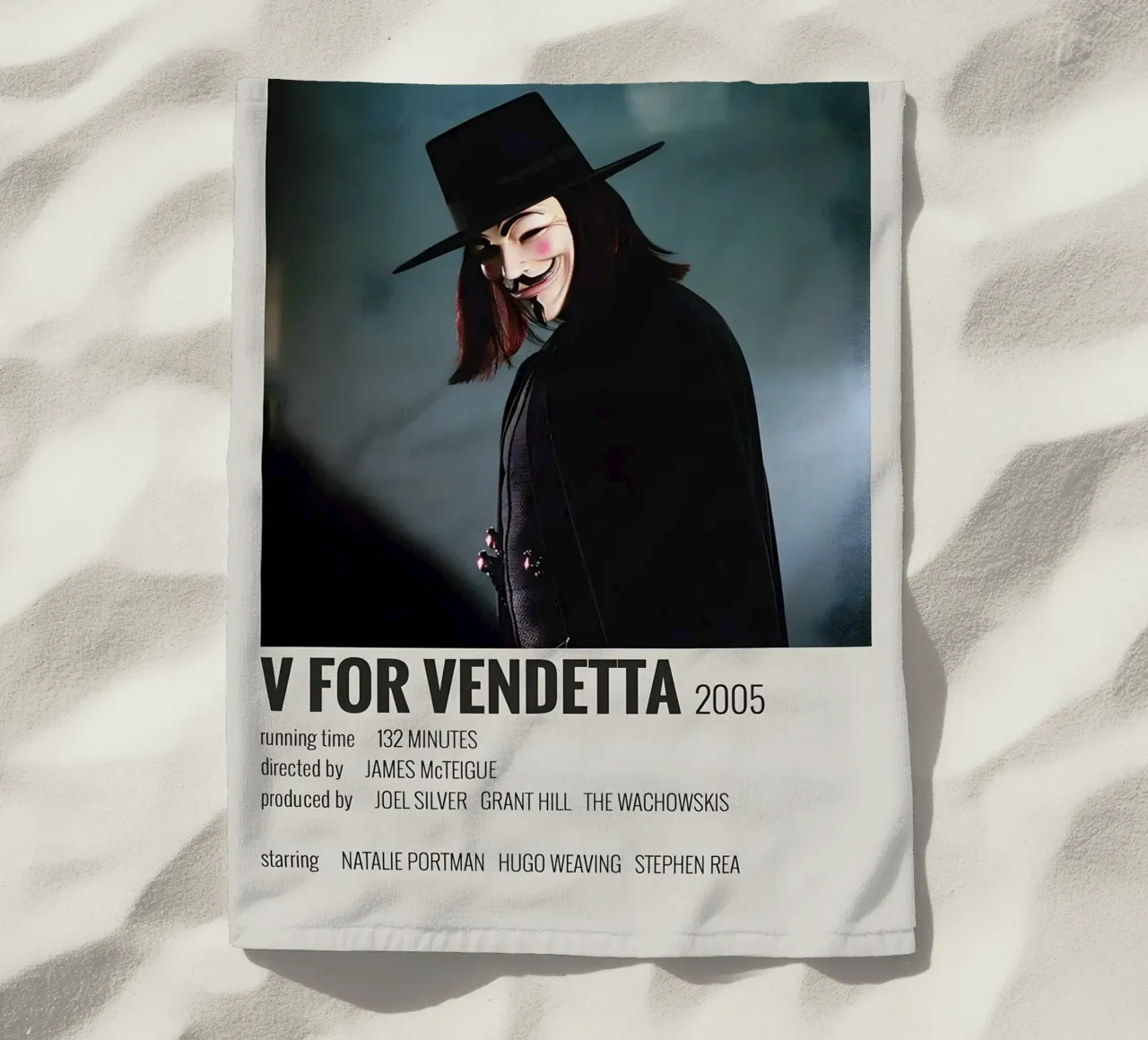 V FOR VENDETTA 2005 telo mare da MVFminimalist