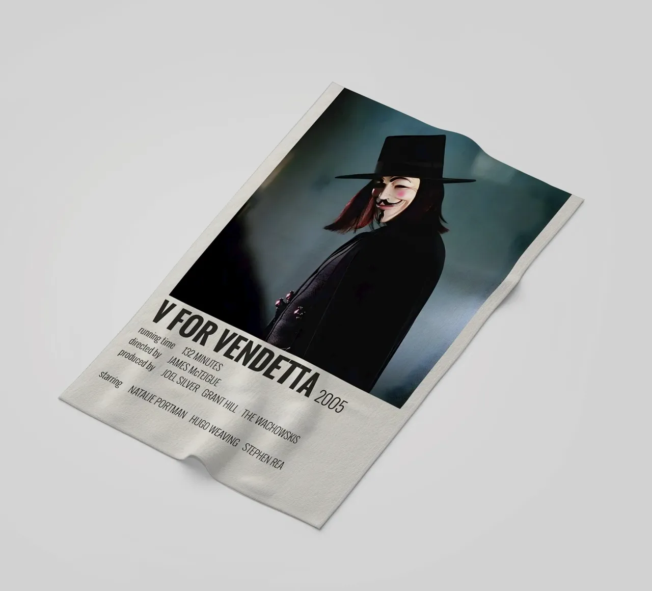 V FOR VENDETTA 2005 telo mare da MVFminimalist