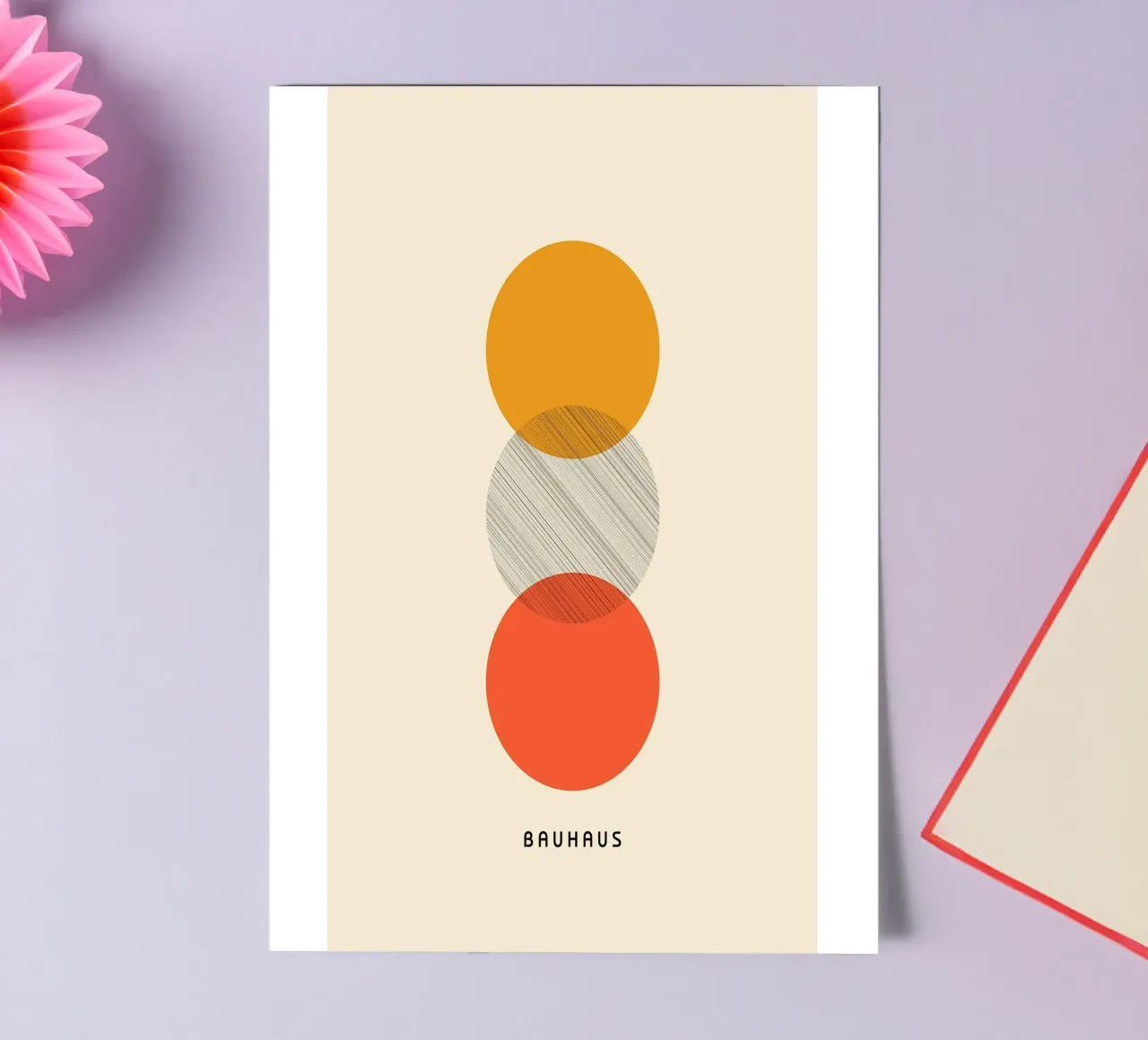 Sunset Bauhaus sticker sheet by Attaboy Dsgn