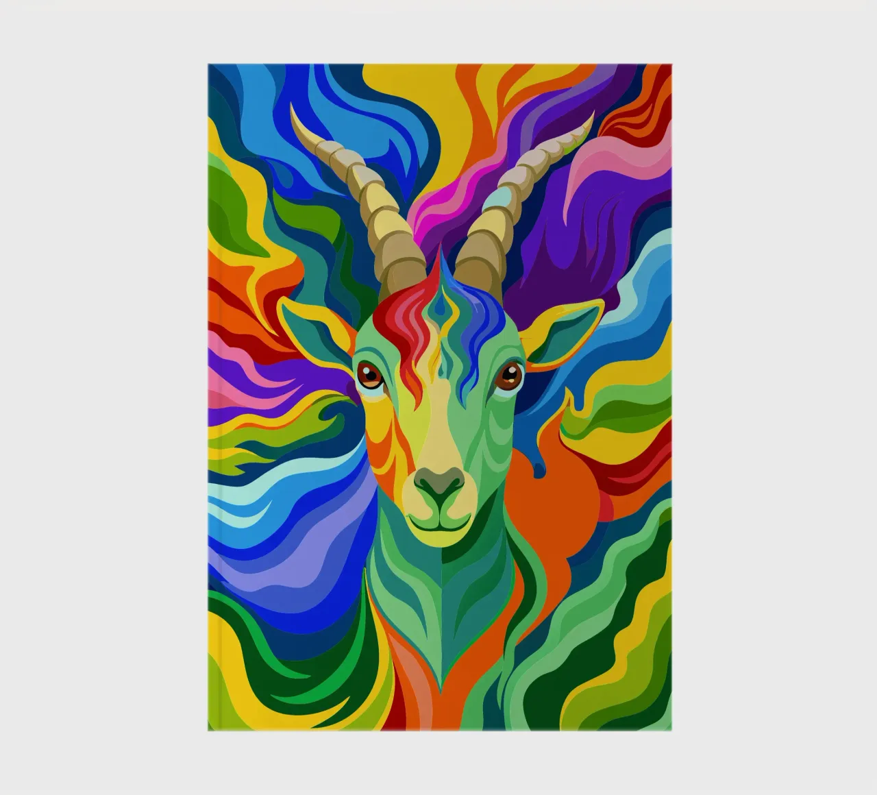goat vector fullcolor notebook by onelife