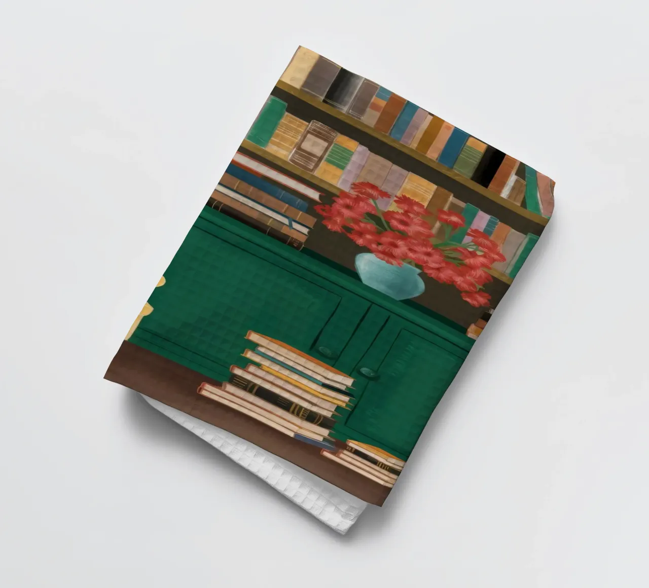 Fauteuil jaune Bibliothèque torchon de FadeAura