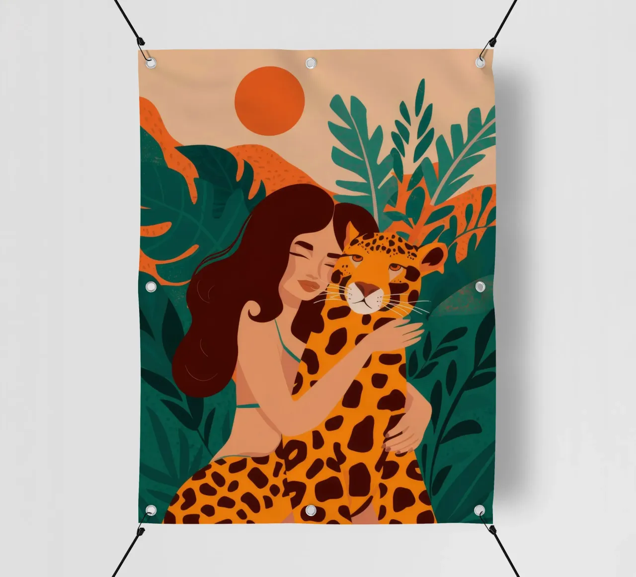Jungle Giraffe Embrace pvc cover by Peak Delusion