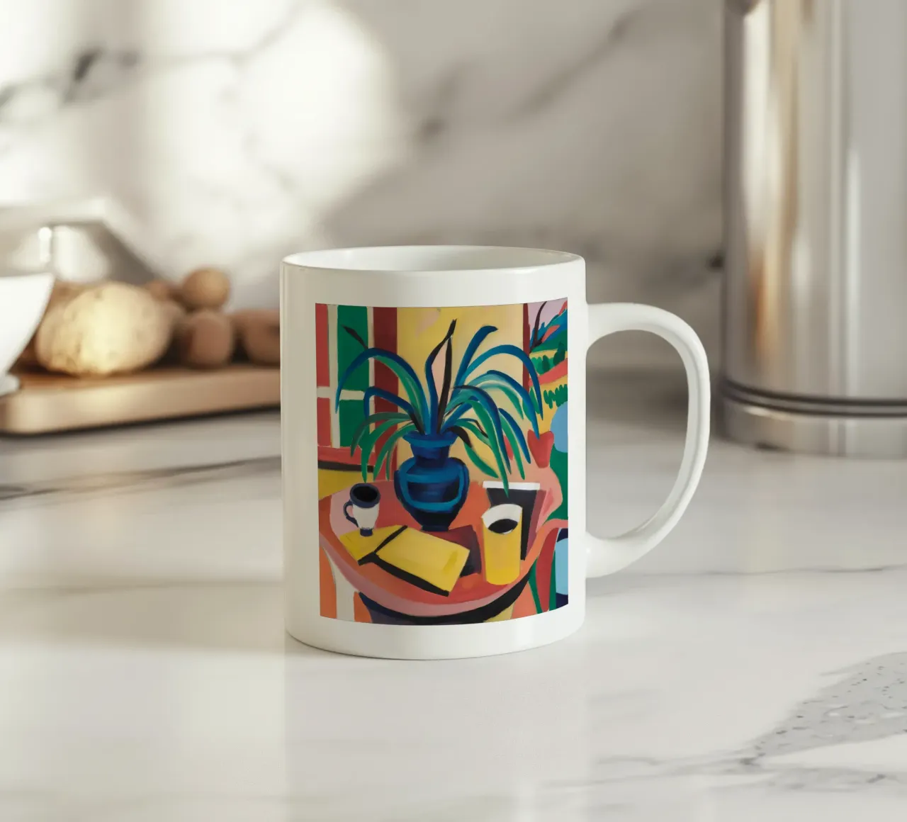 Caffè e foglie tazza in ceramica da Stone Decade