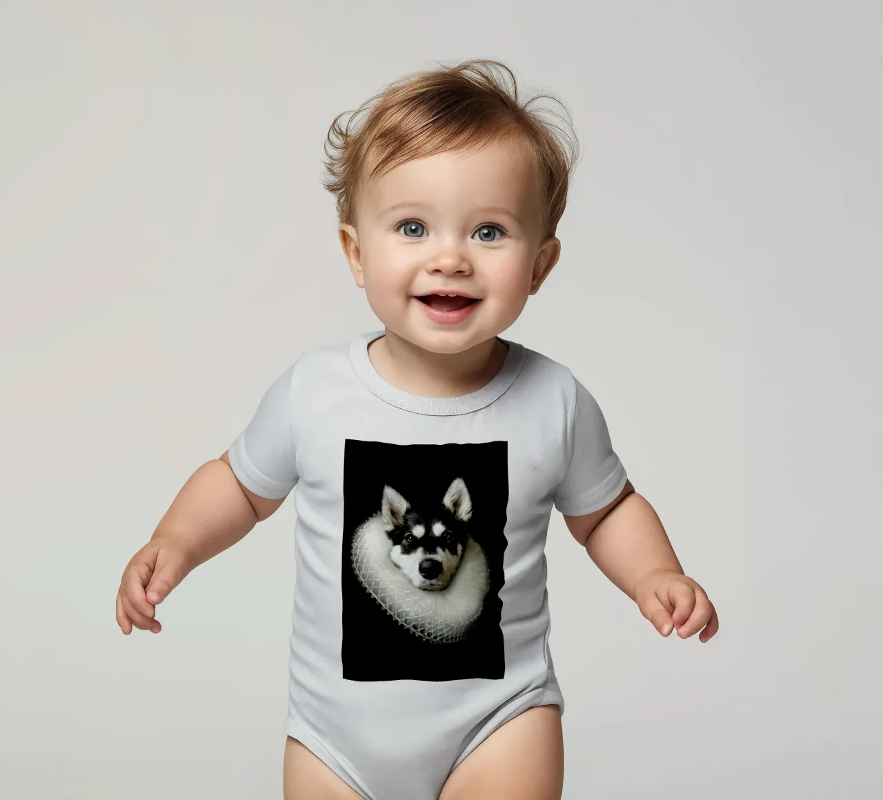 Simone body neonato maniche corte da Tein Lucasson