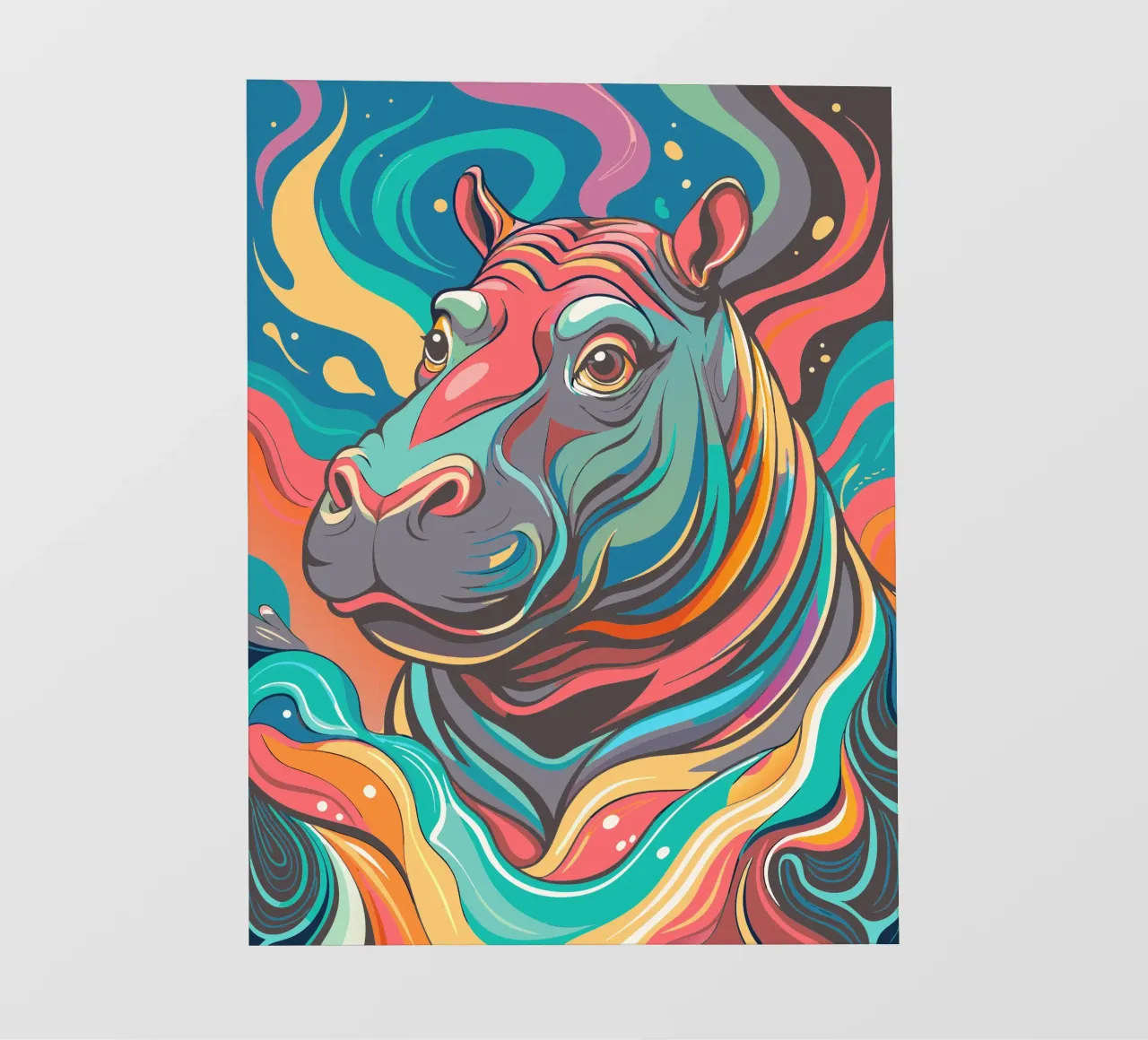 hippopotamus vector fullcolor photo wallpaper by onelife