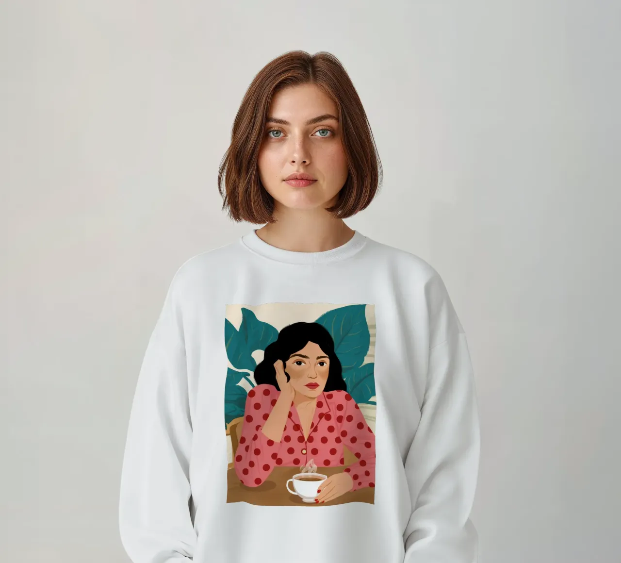 Polka Dot Coffee sweatshirt by Peak Delusion