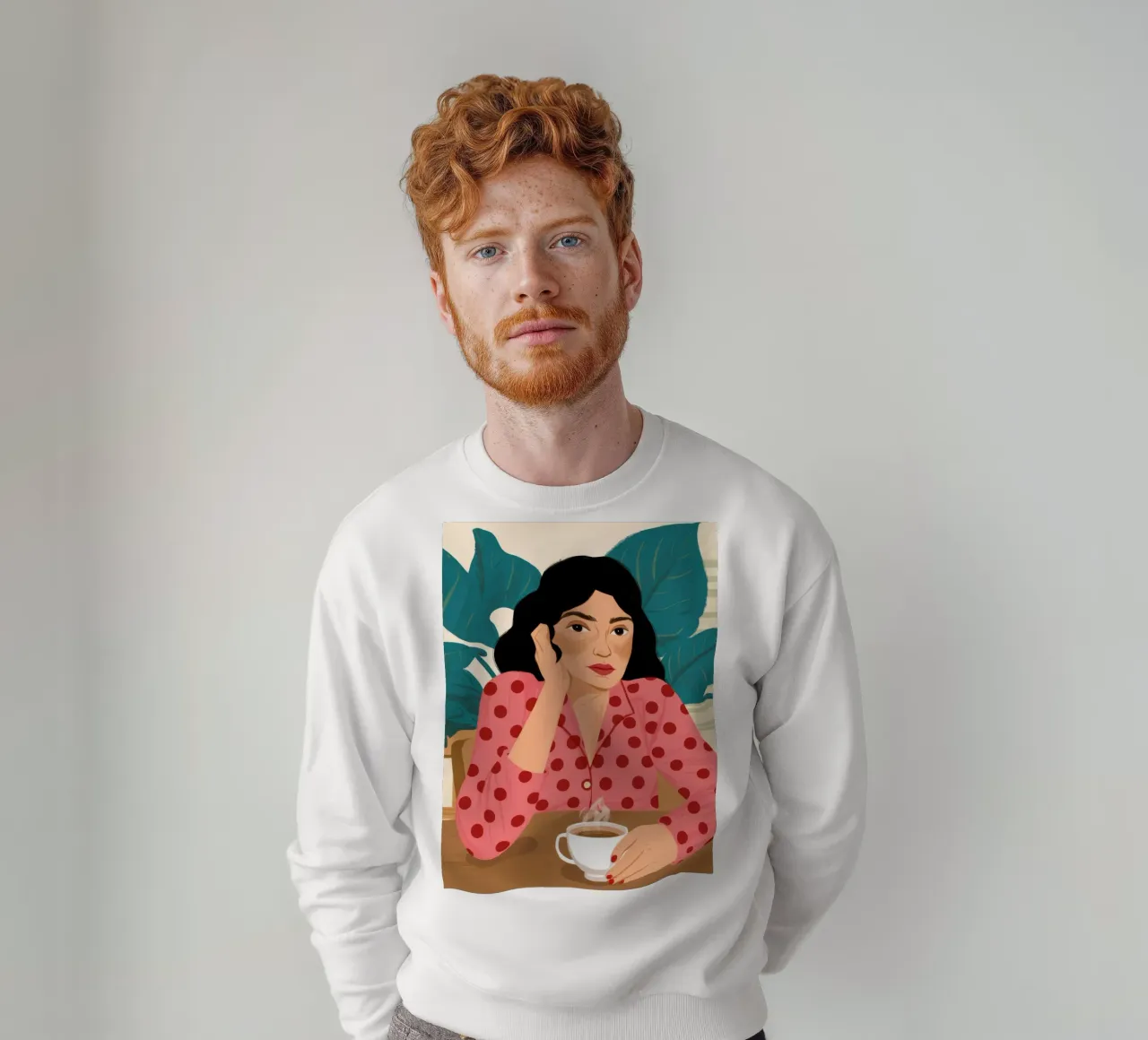 Polka Dot Coffee sweatshirt by Peak Delusion