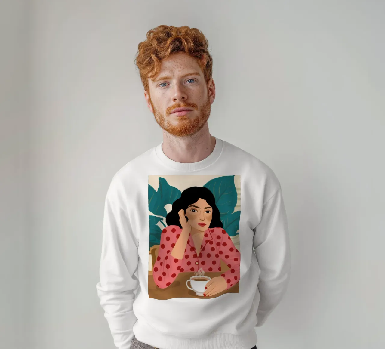 Polka Dot Kaffee Sweatshirt von Peak Delusion