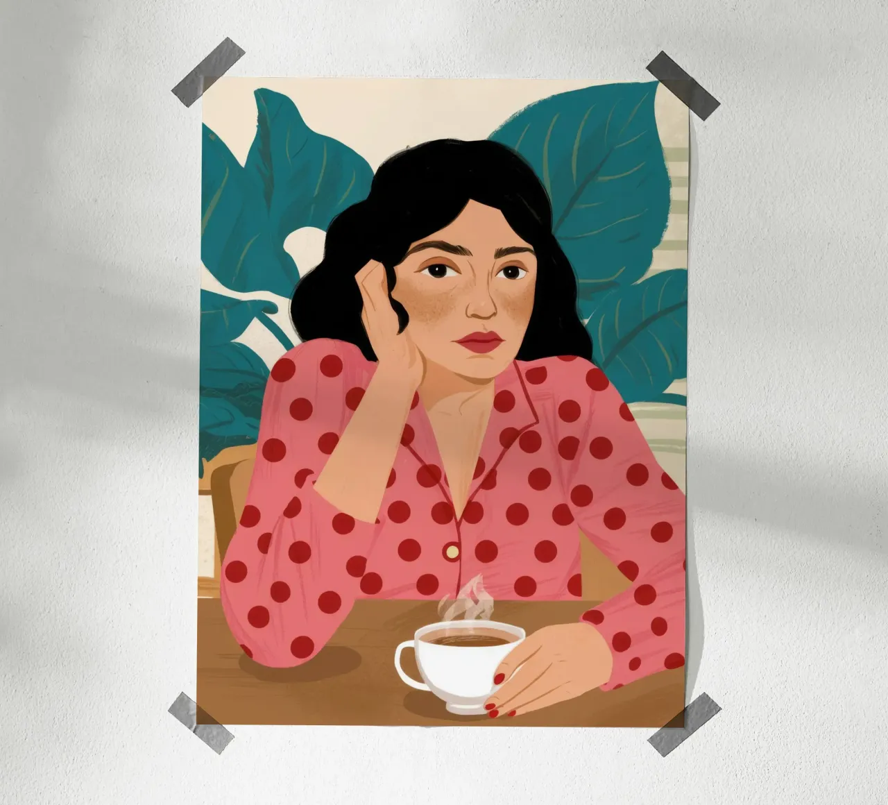 Caffè a pois carta hahnemühle da Peak Delusion