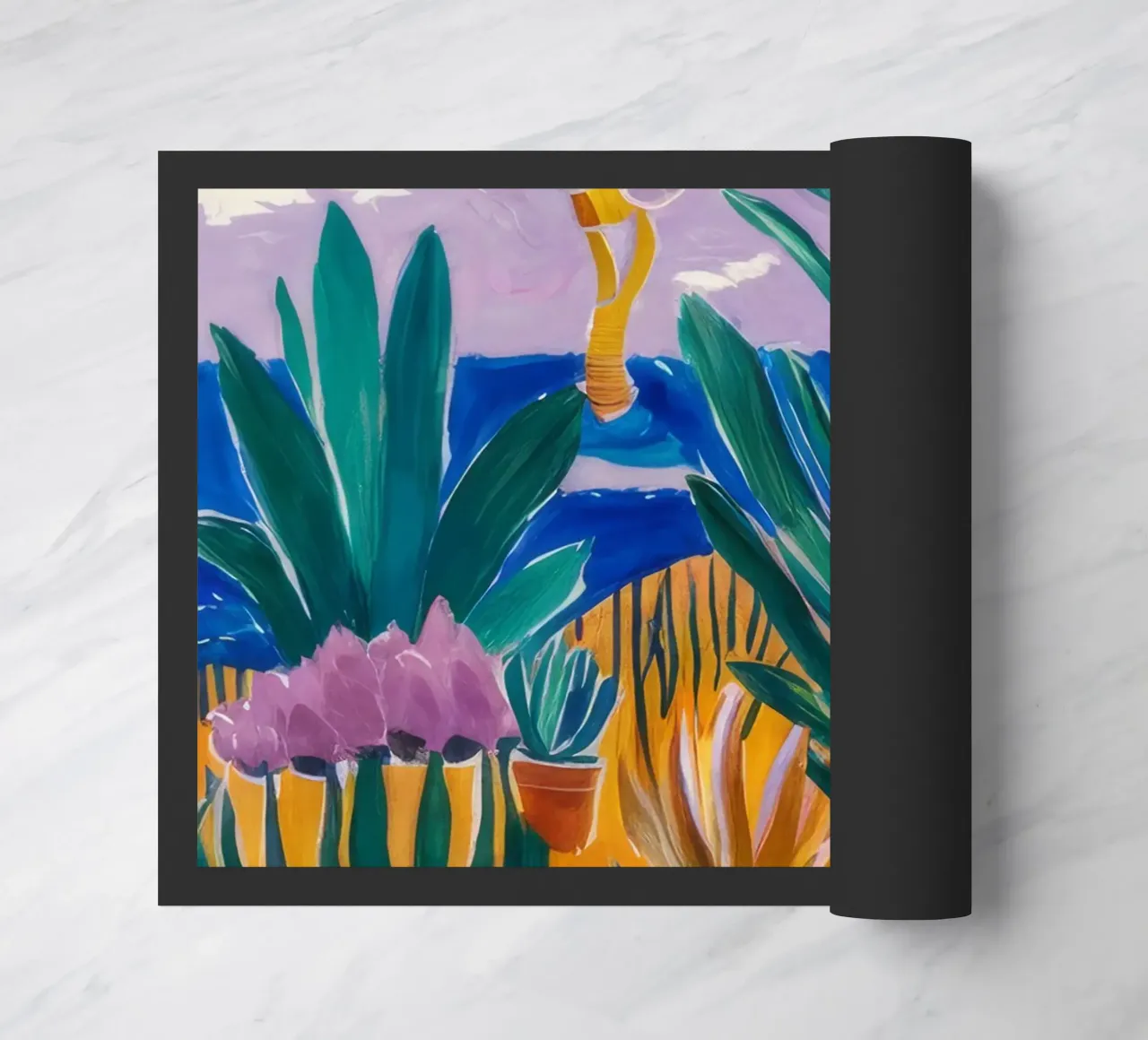 Abstracte zonnetuin deurmat van FadeAura