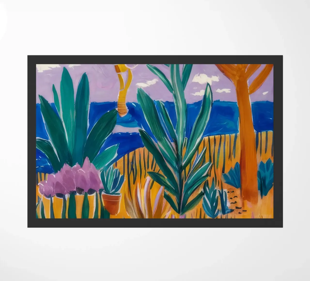 Abstracte zonnetuin deurmat van FadeAura