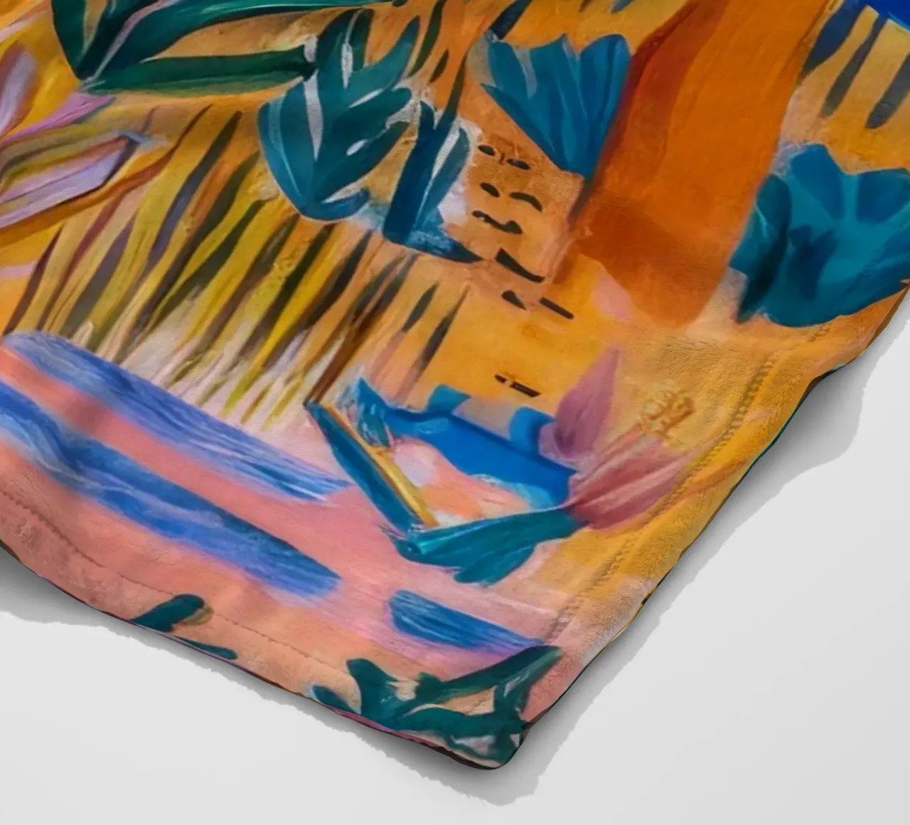 Abstracte zonnetuin fleecedeken van FadeAura