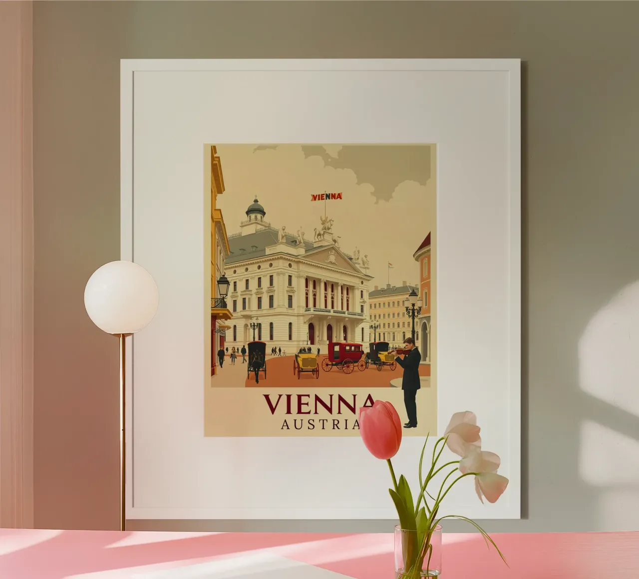 Wien - Weinlese-Reisen Poster von HicksShop