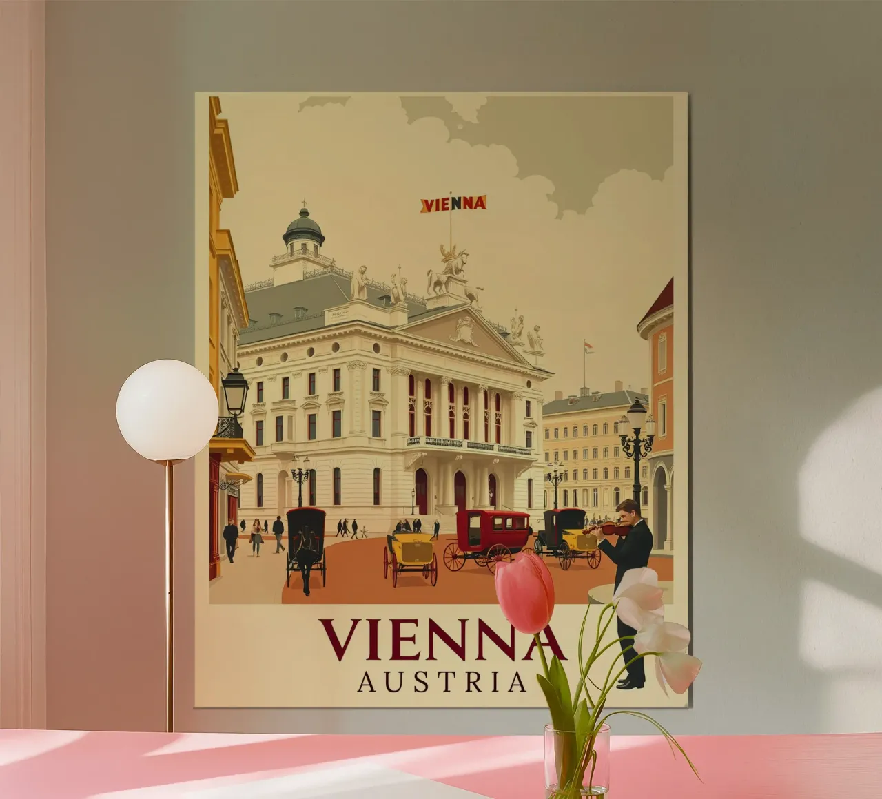 Wien - Weinlese-Reisen Poster von HicksShop