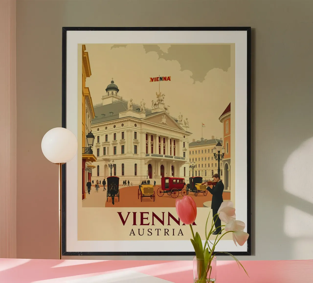 Wien - Weinlese-Reisen Poster von HicksShop