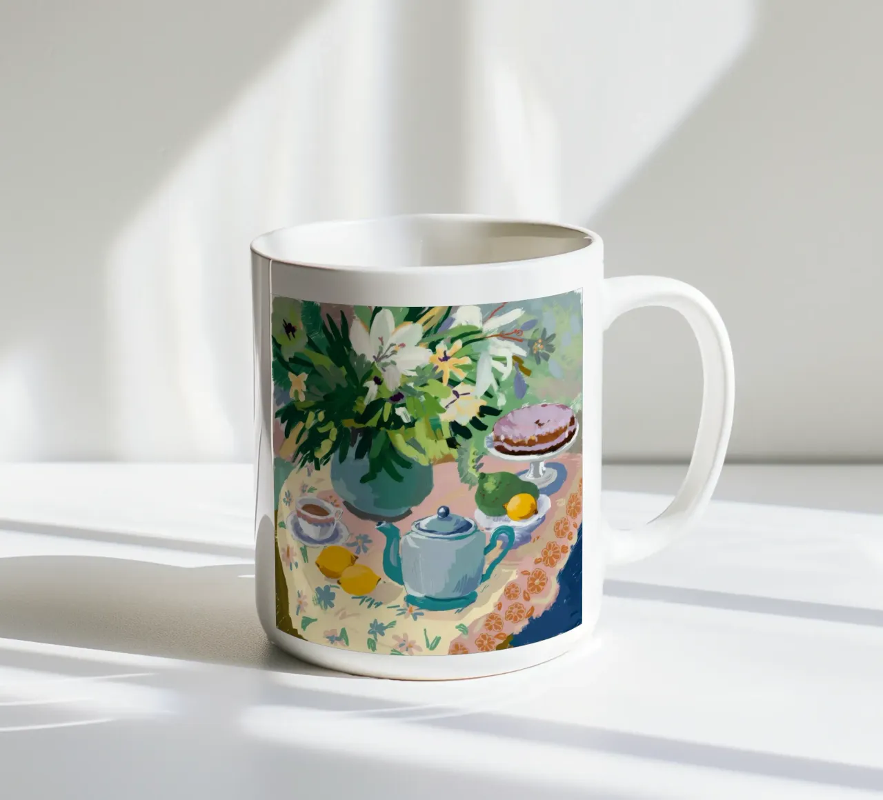 Torta Teatime Serenity tazza in ceramica da Stone Decade