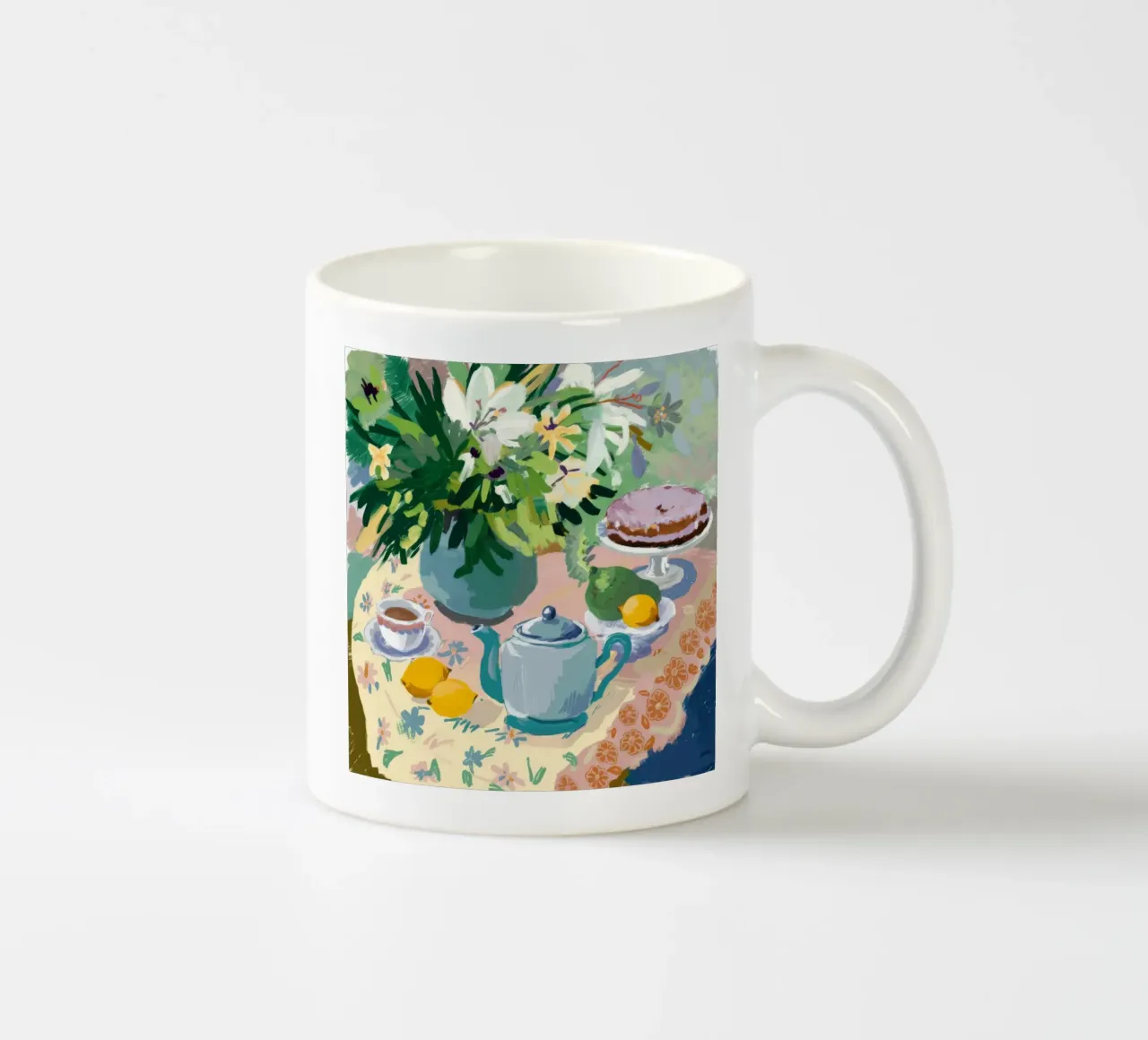 Torta Teatime Serenity tazza in ceramica da Stone Decade