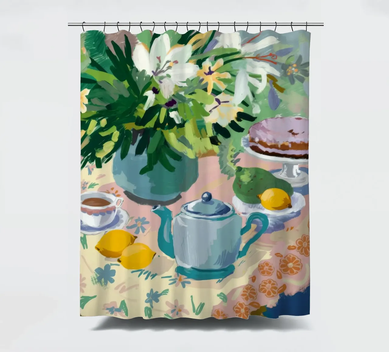 Torta Teatime Serenity tenda da doccia da Stone Decade