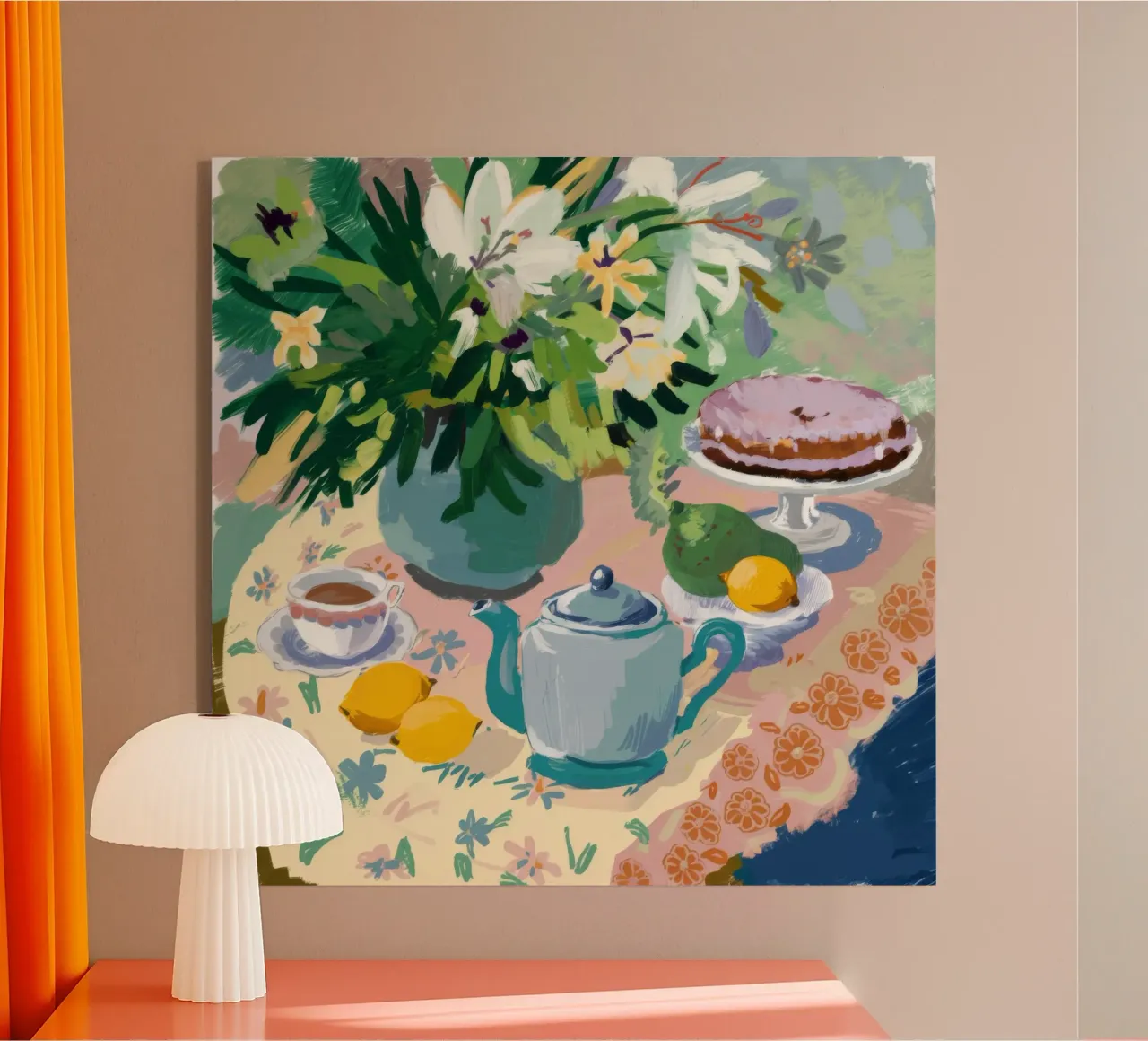 Torta Teatime Serenity plexiglass da Stone Decade