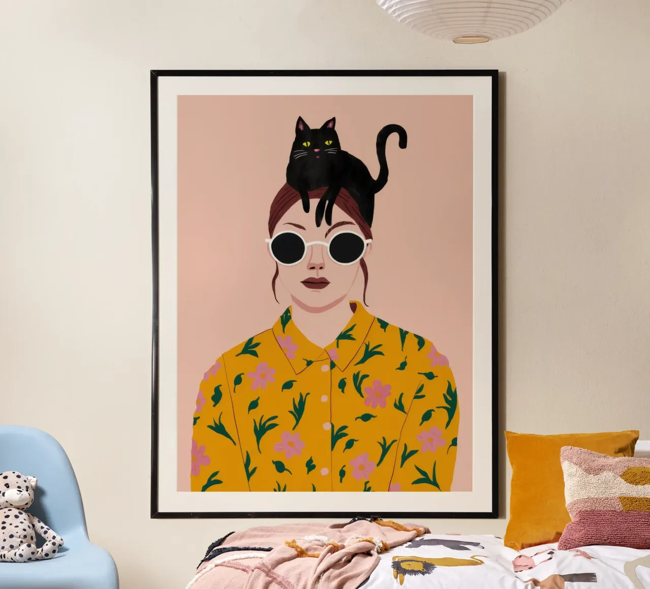Cat Hat Chic poster by Peak Delusion