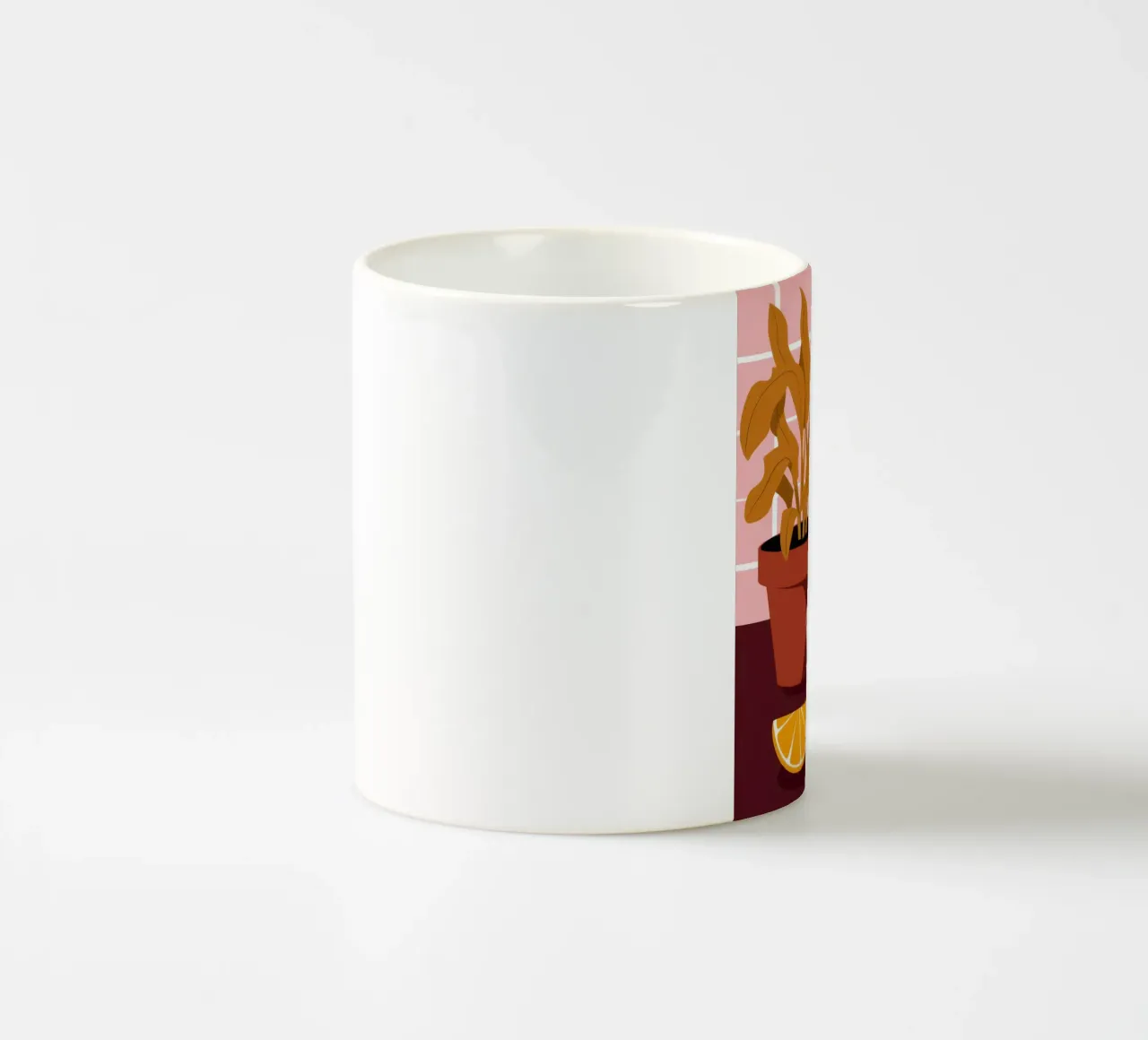 Ciotola di frutta Muro di mattoni tazza in ceramica da FadeAura