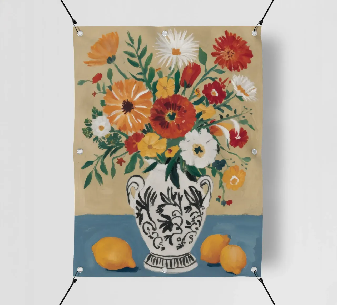 Vaso Chinoiserie Abbondanza telo in pvc da Stone Decade