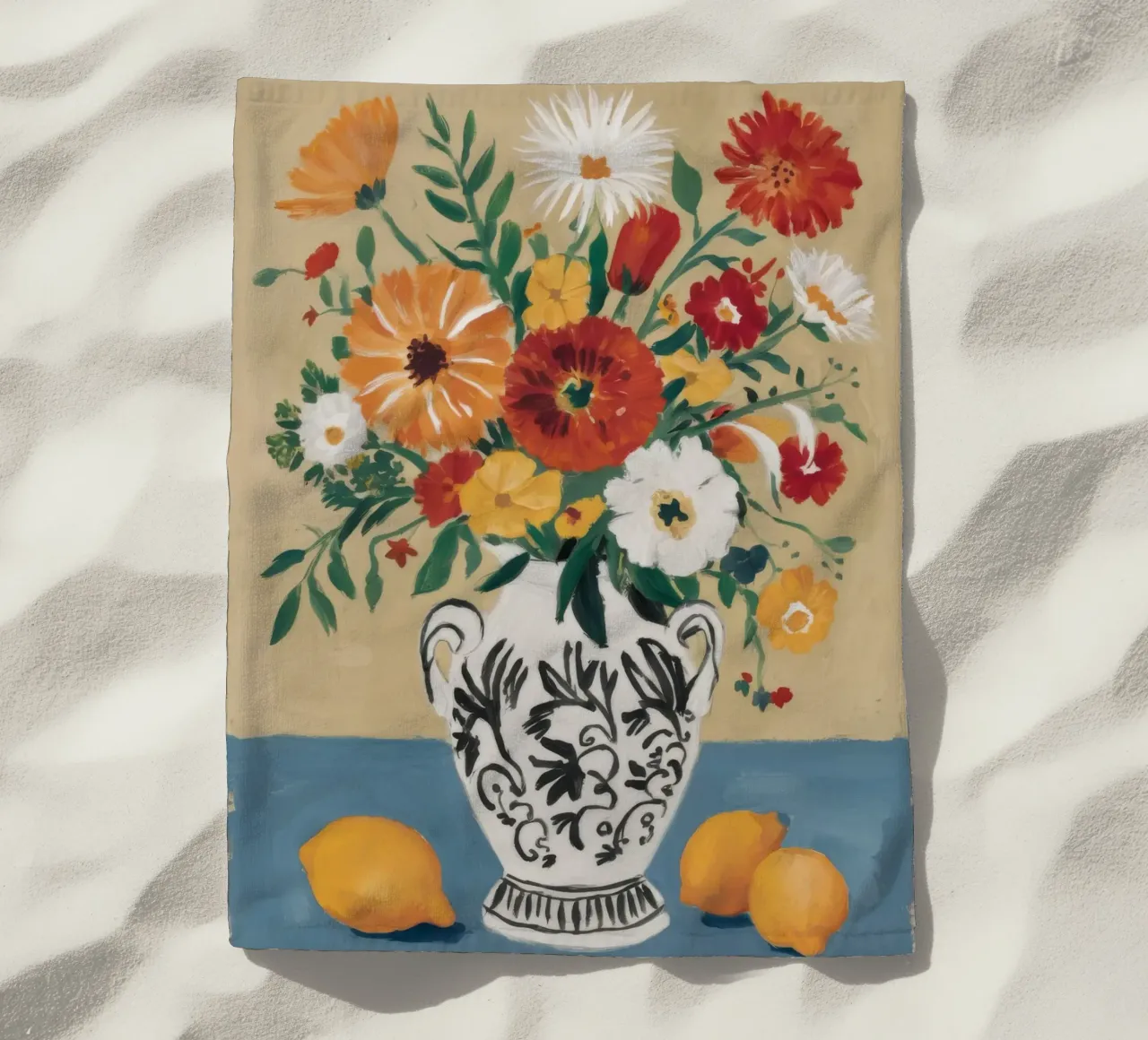 Vaso Chinoiserie Abbondanza telo mare da Stone Decade