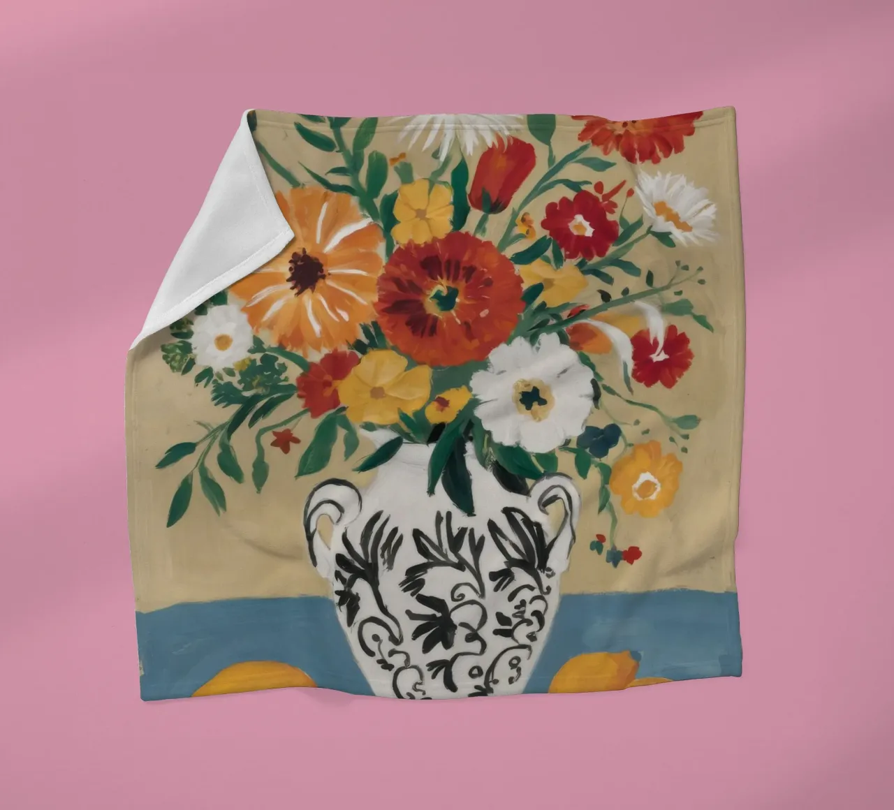 Vaso Chinoiserie Abbondanza coperta in pile da Stone Decade