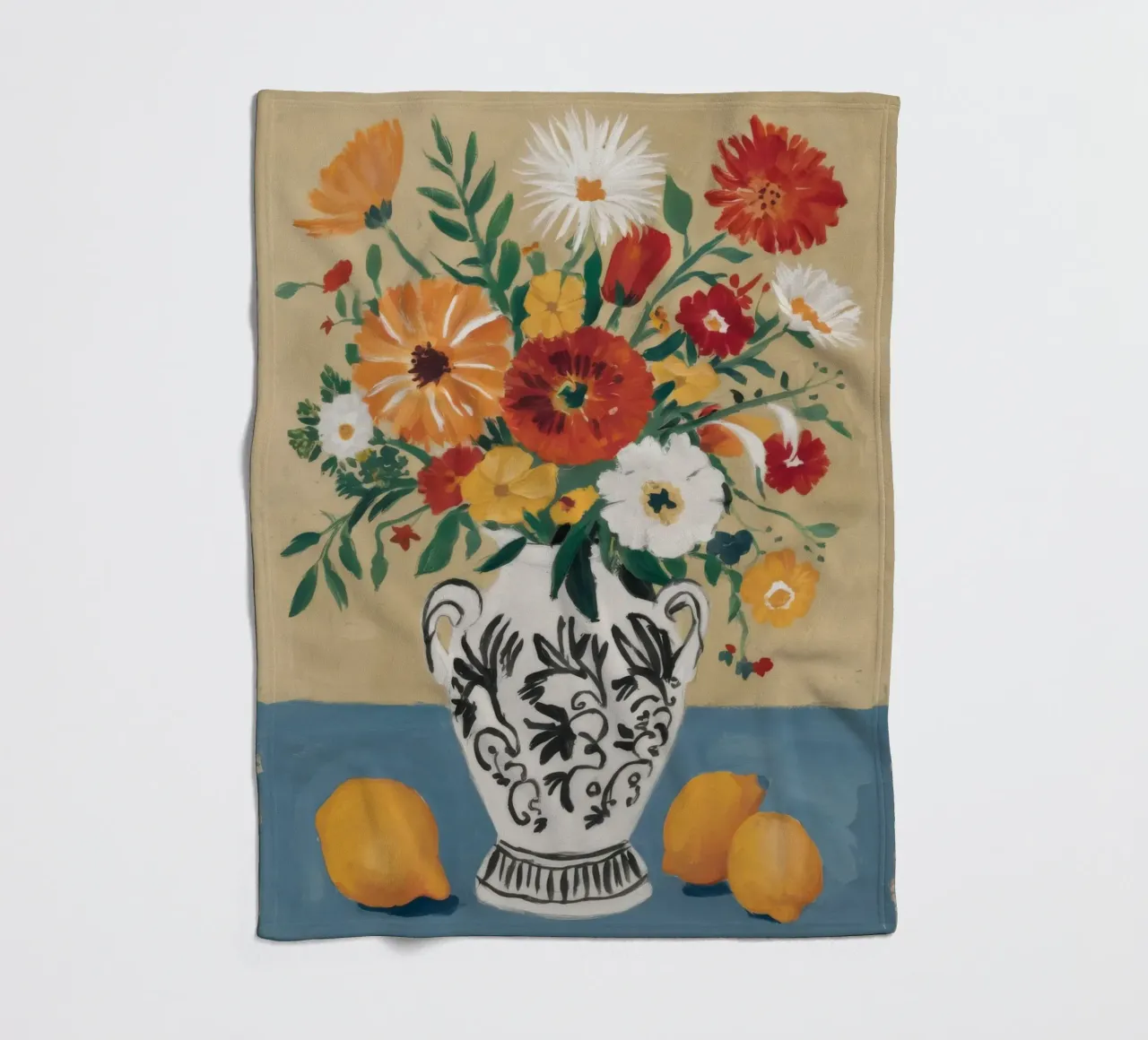 Vaso Chinoiserie Abbondanza coperta in pile da Stone Decade