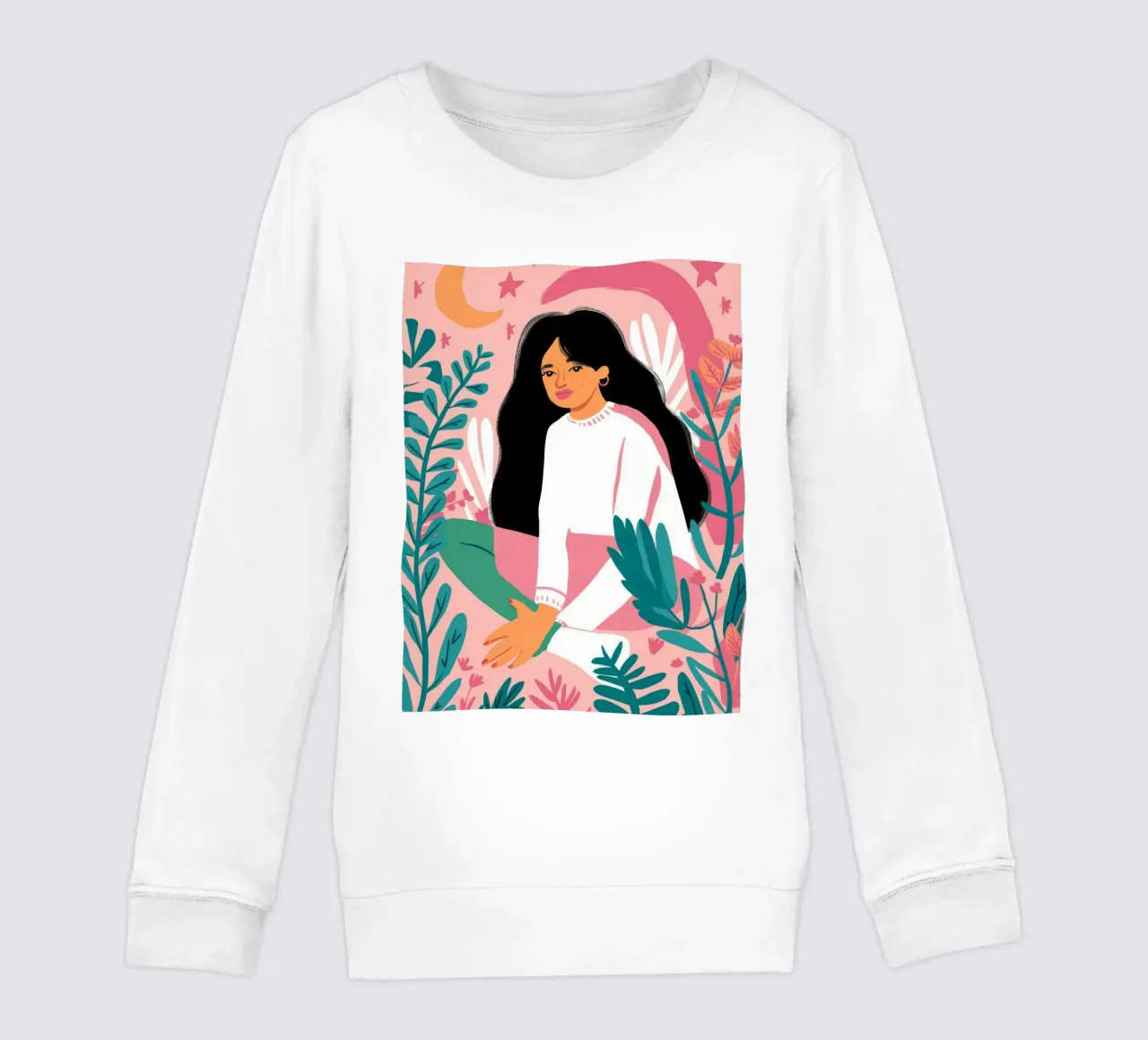 Celestial Flora Dream kids sweatshirt by Peak Delusion