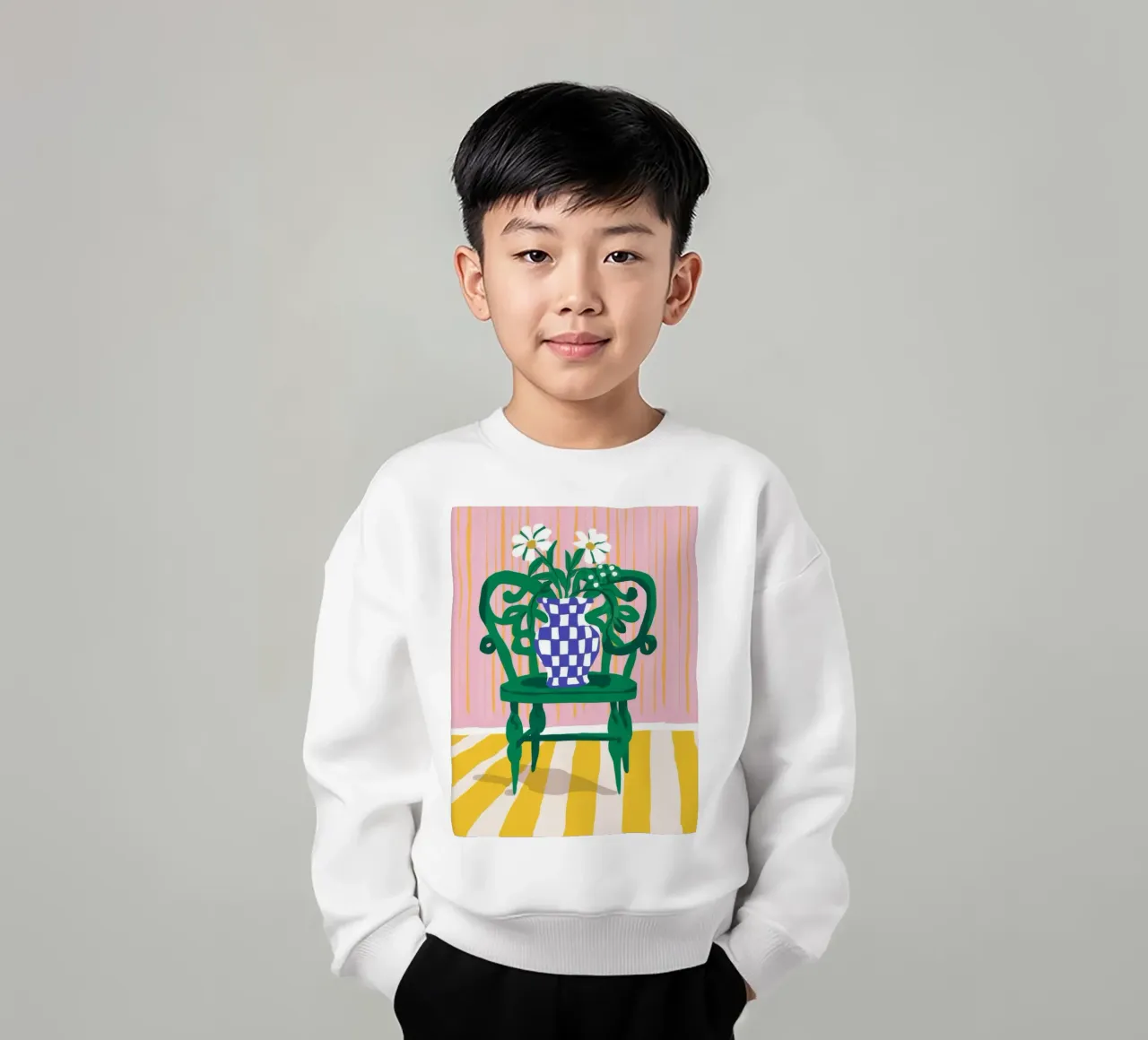 Sedia verde Daisy Dreams felpa bambino da Muse Artworks