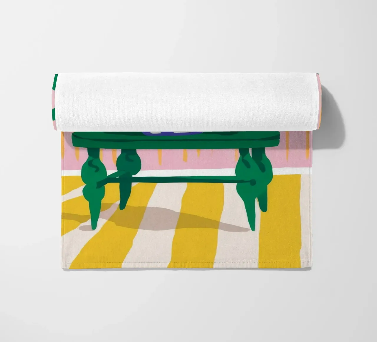 Sedia verde Daisy Dreams telo mare da Muse Artworks