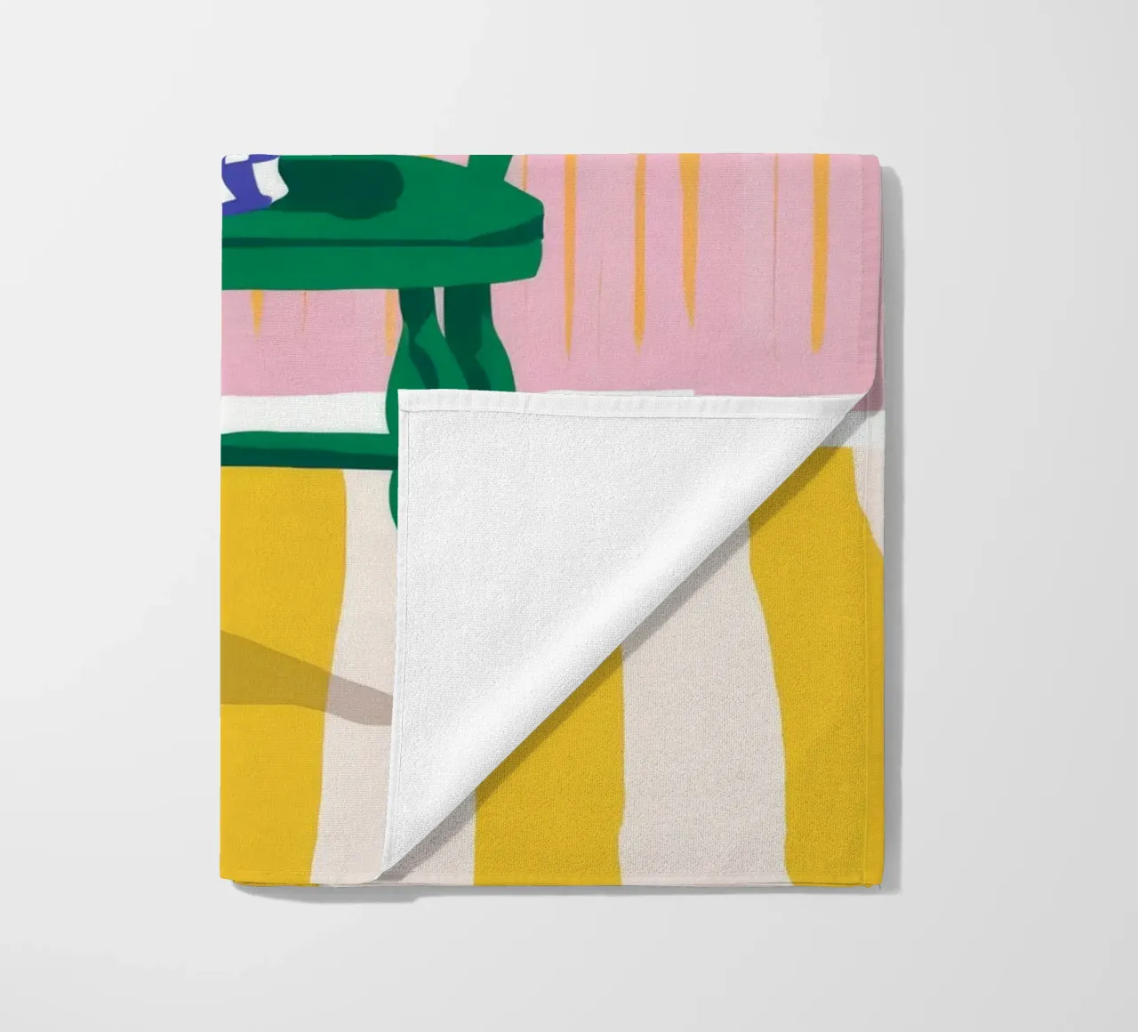 Sedia verde Daisy Dreams telo mare da Muse Artworks