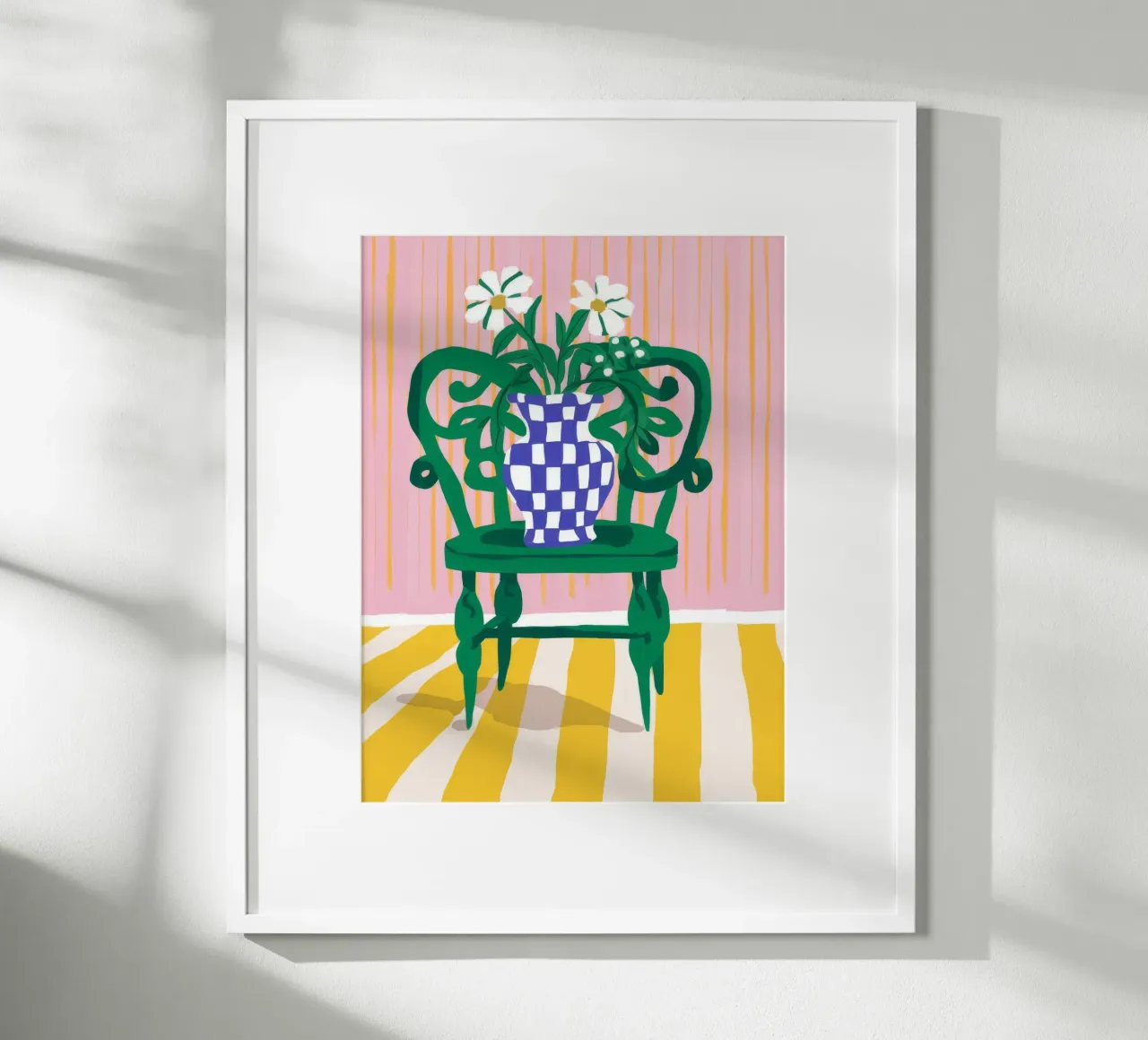 Sedia verde Daisy Dreams carta hahnemühle da Muse Artworks