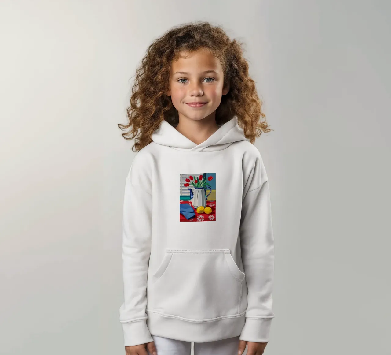 Smalto Tulipano Stillness felpa bambino con cappuccio da Stone Decade
