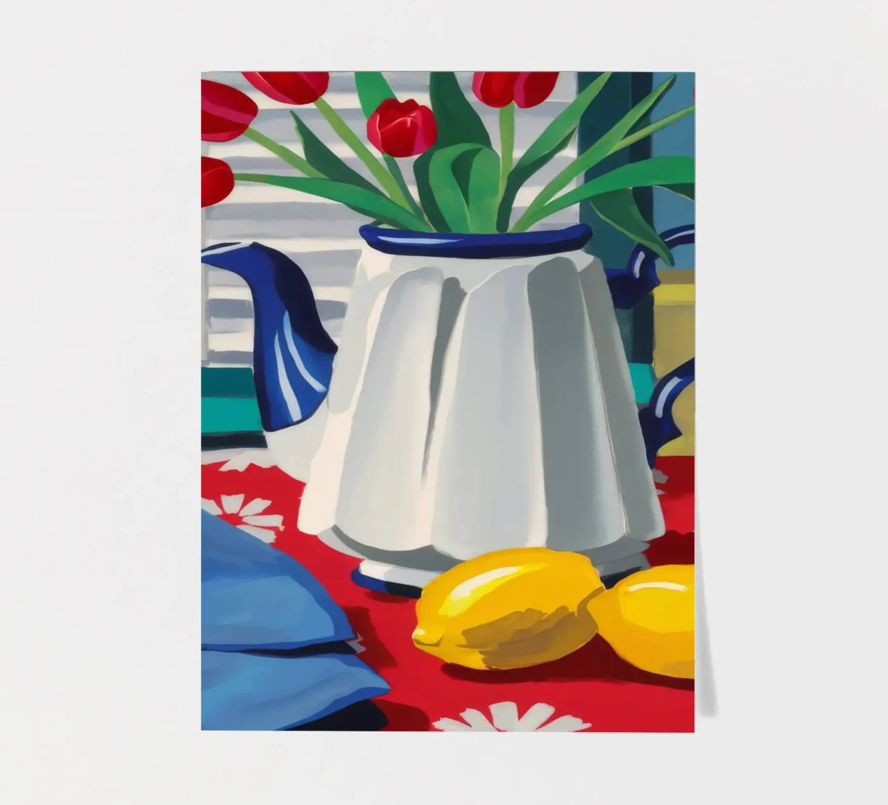Enamelware Tulip Stillness sticker sheet by Stone Decade