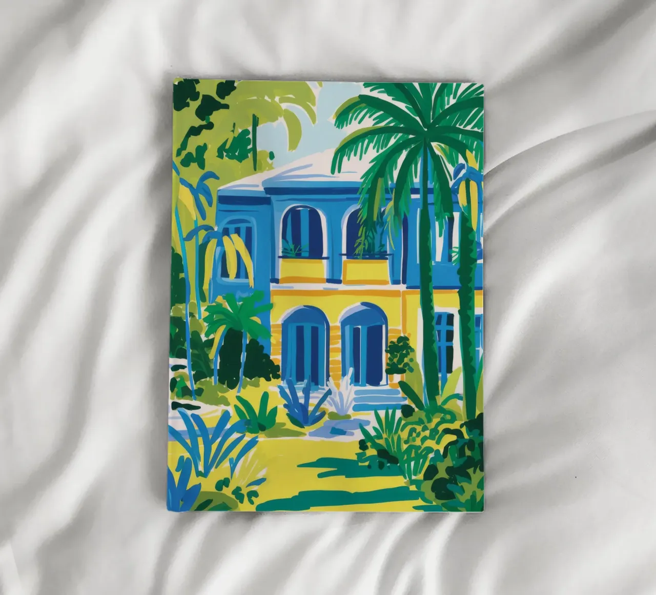 Azure Courtyard Stroll notebook by FadeAura