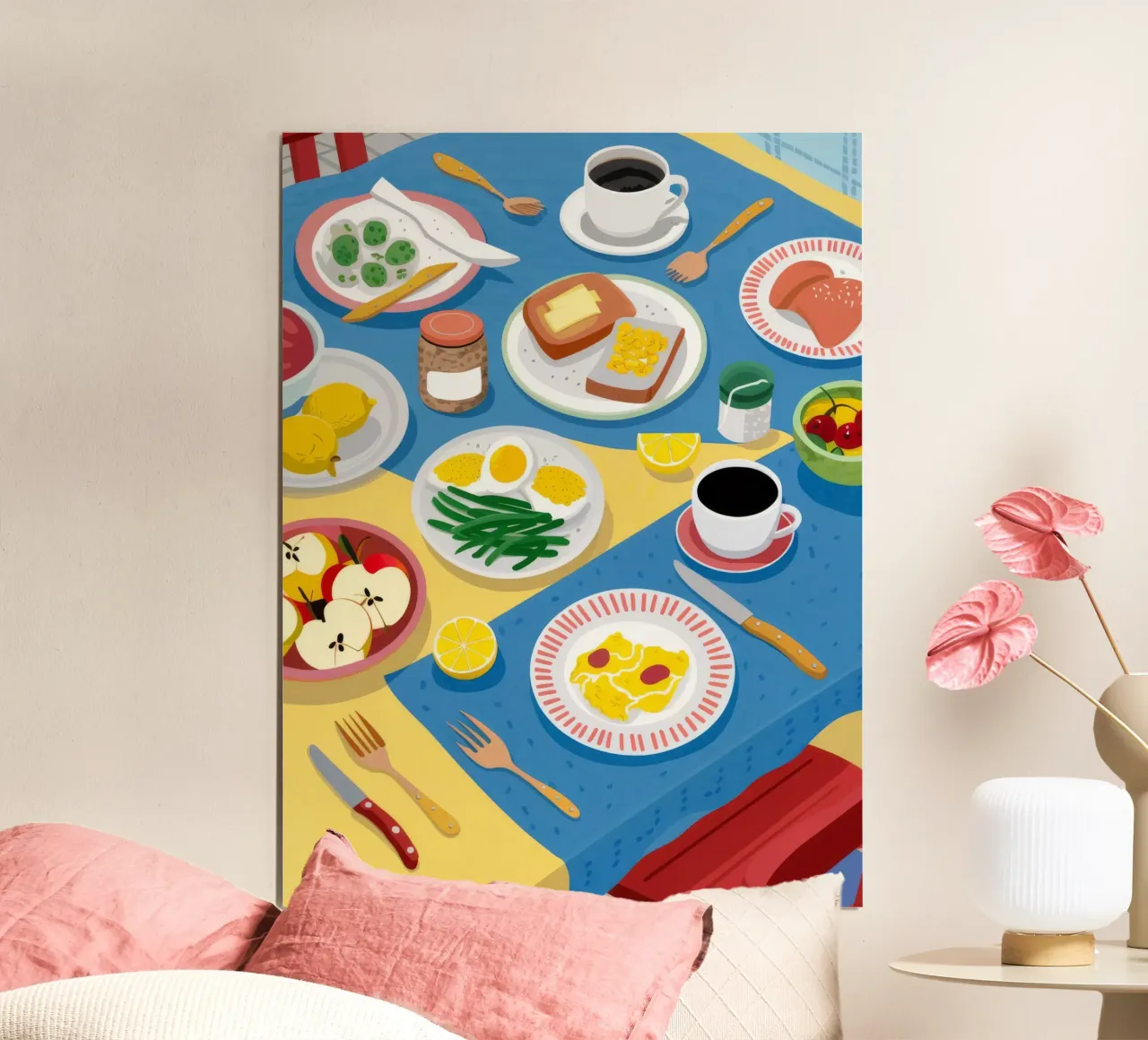 Colazione abbondante poster con telaio in plastica da Peak Delusion
