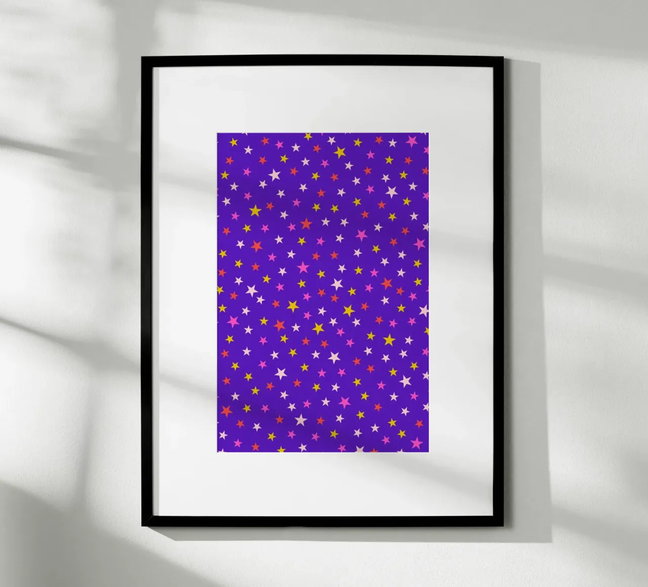 Magic Stardust (blue) poster con telaio in alluminio da Kubistika