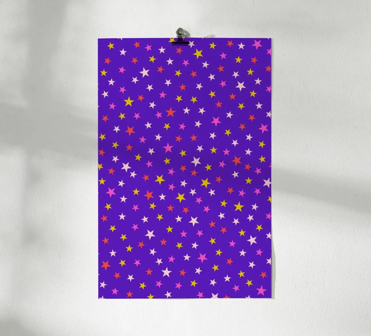 Magic Stardust (blue) poster con telaio in alluminio da Kubistika