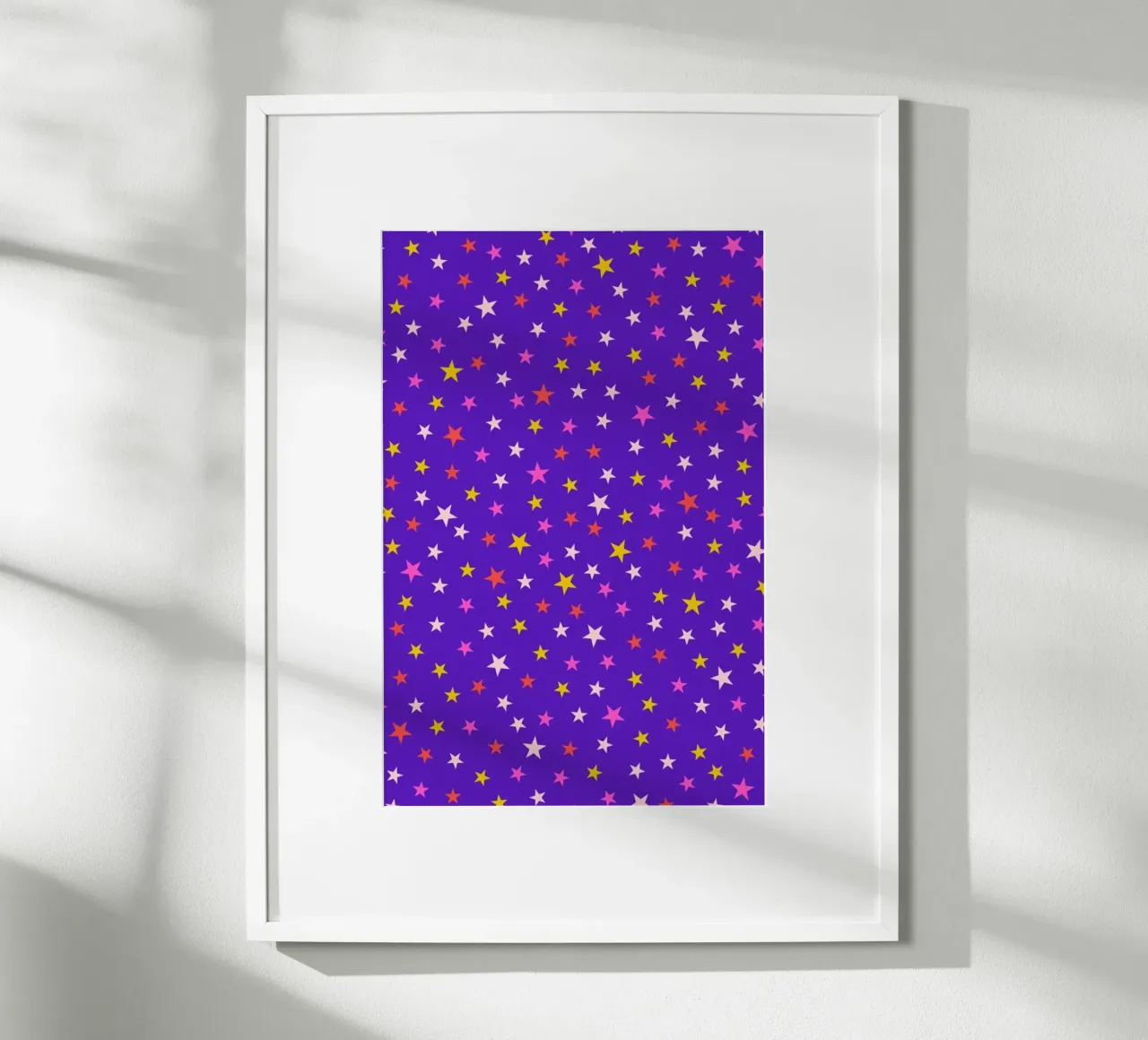Magic Stardust (blue) poster con telaio in alluminio da Kubistika