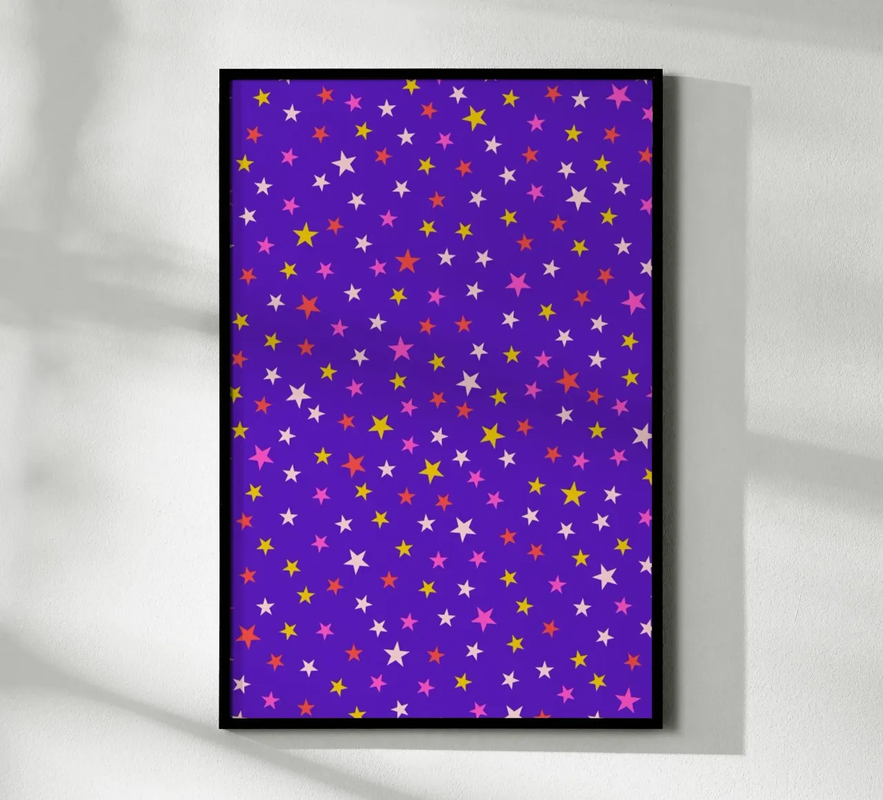 Magic Stardust (blue) poster con telaio in alluminio da Kubistika