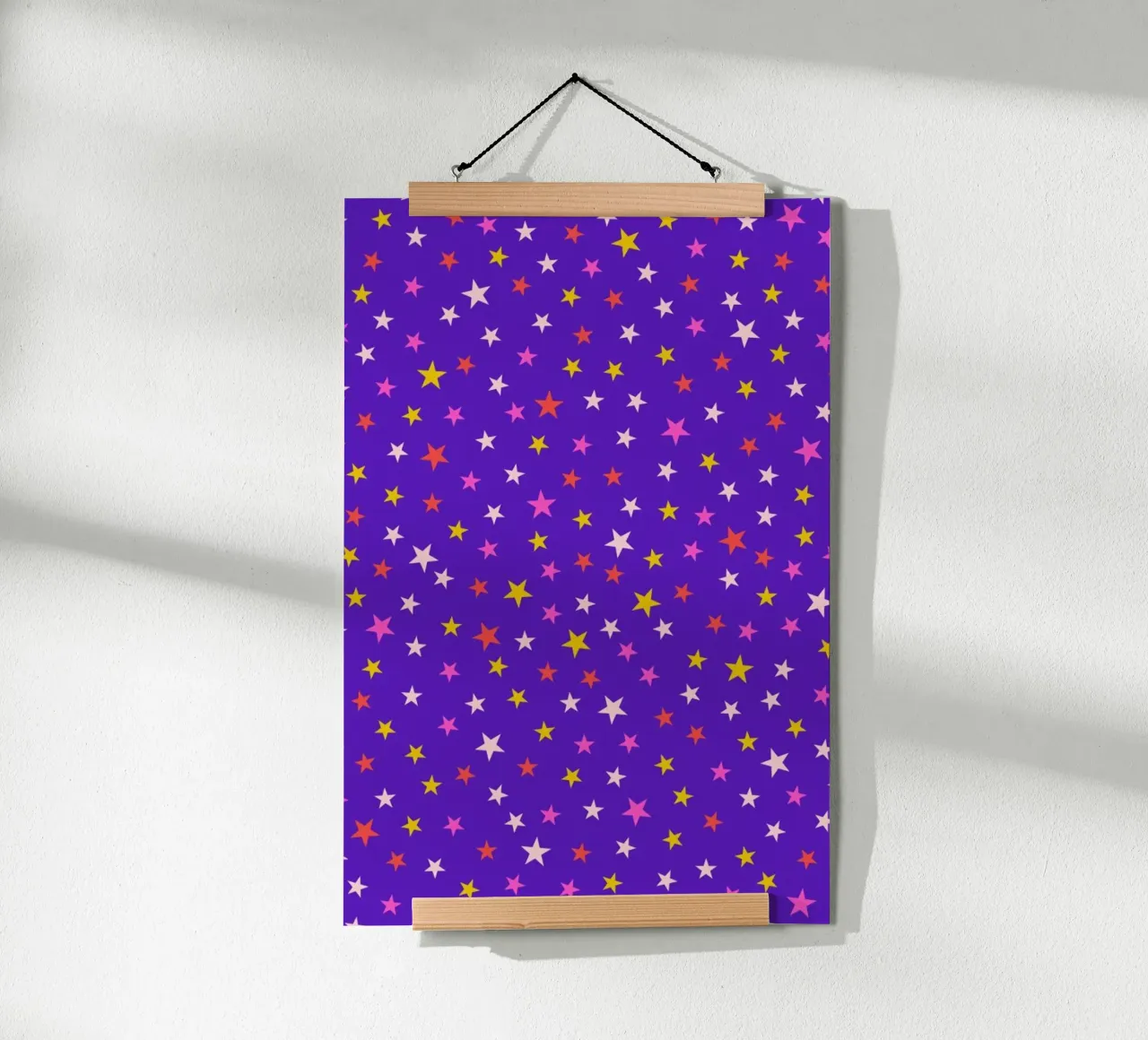 Magic Stardust (blue) poster con telaio in alluminio da Kubistika