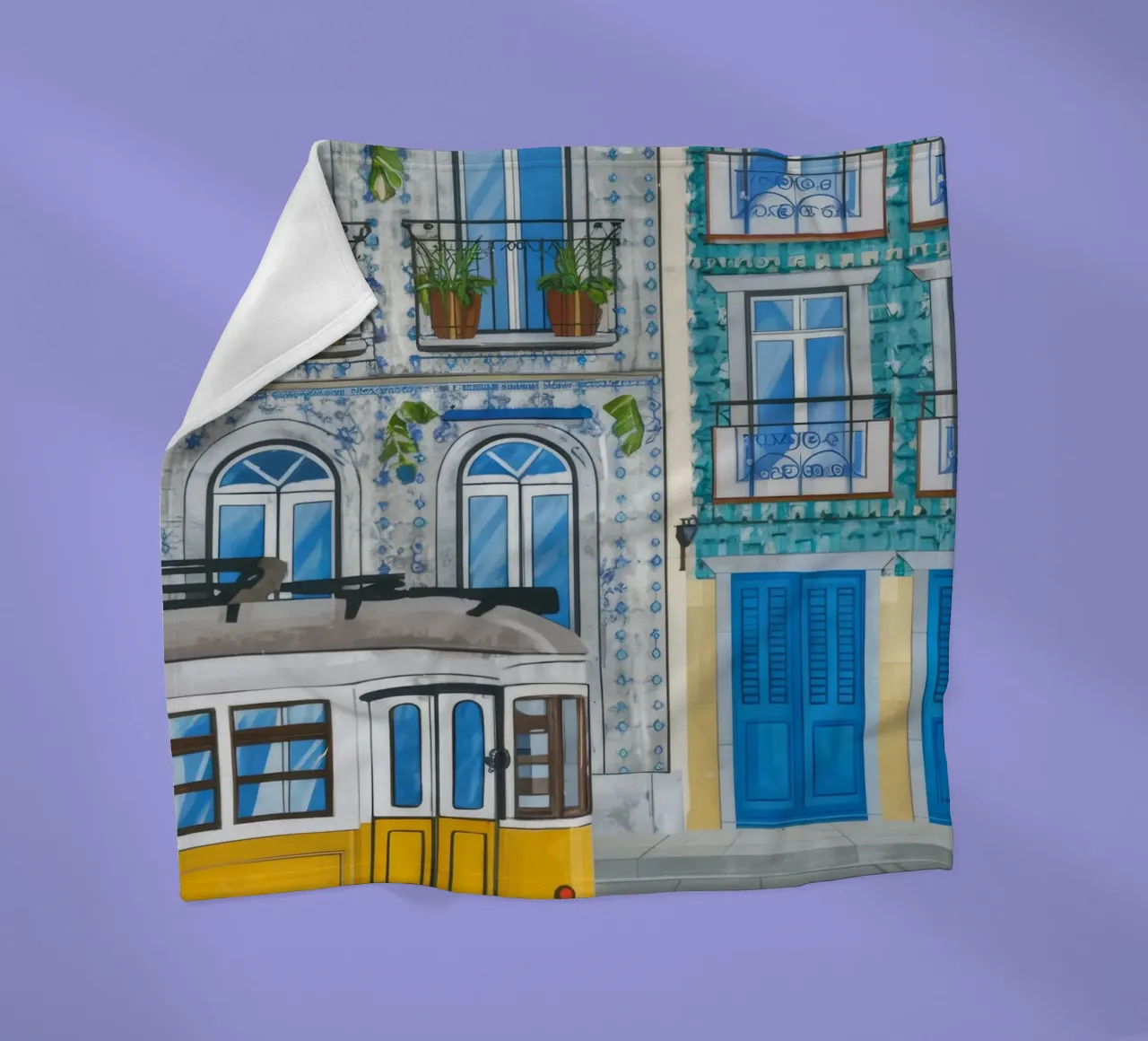 Balcone del tram di Lisbona coperta in pile da Muse Artworks
