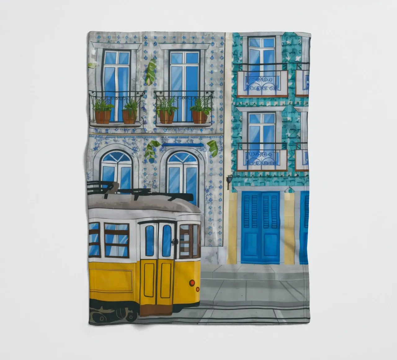 Balcone del tram di Lisbona coperta in pile da Muse Artworks