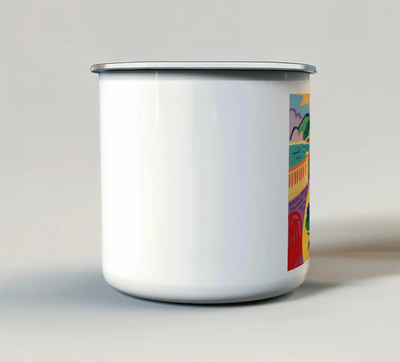 Bacche di brocca turchese tazza in smalto da Stone Decade