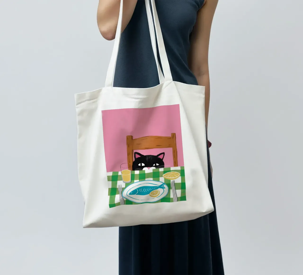 Mangime per pesci felini borsa in juta da Muse Artworks