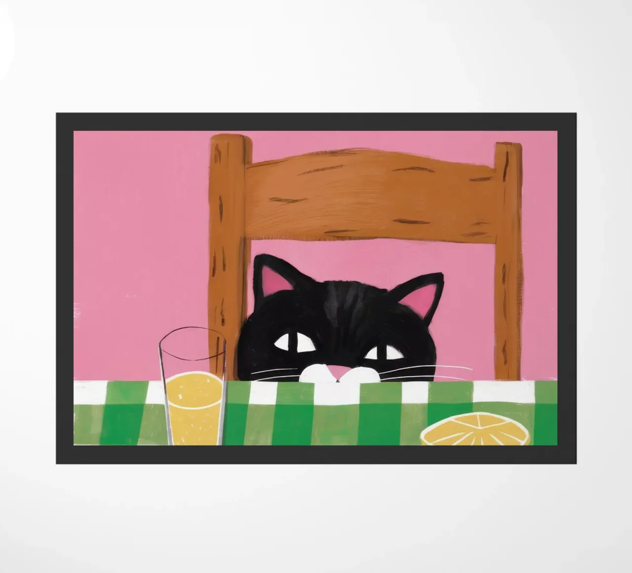 Mangime per pesci felini zerbino da Muse Artworks