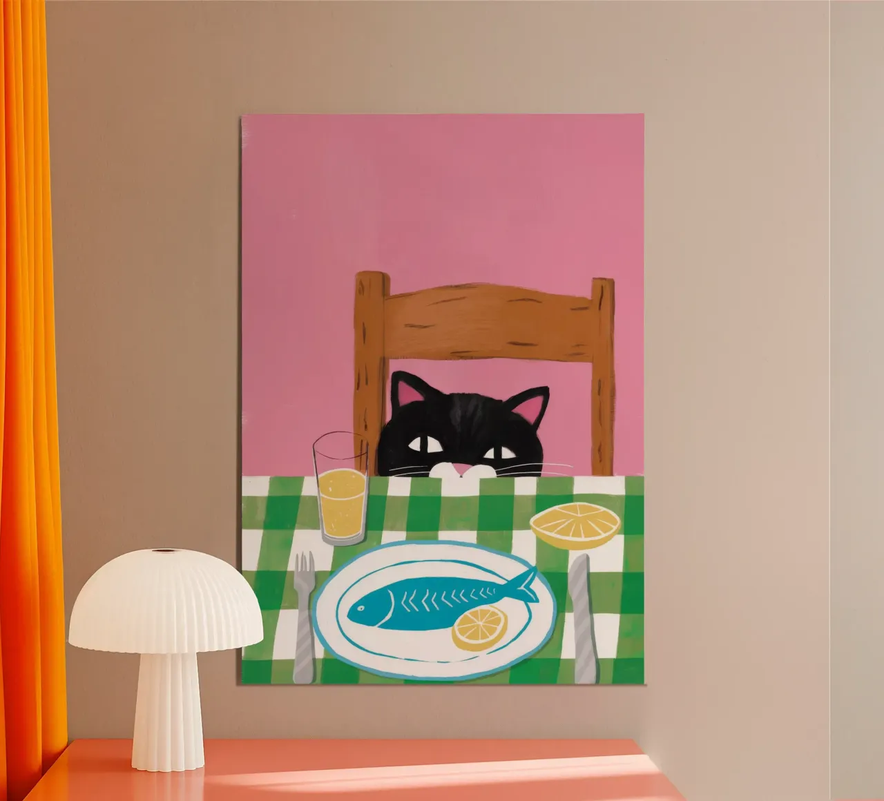 Mangime per pesci felini alluminio dibond da Muse Artworks