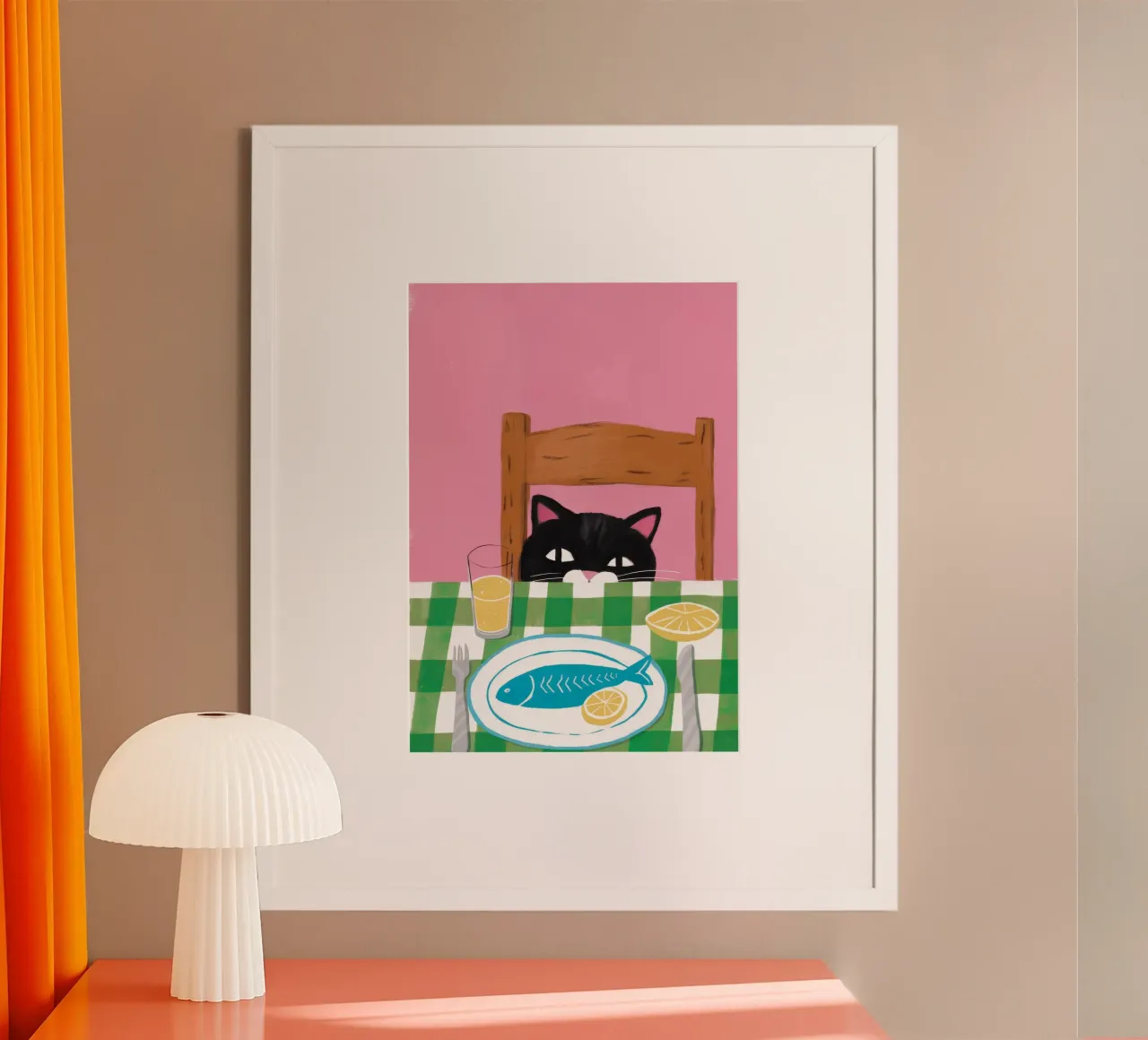 Mangime per pesci felini carta hahnemühle da Muse Artworks